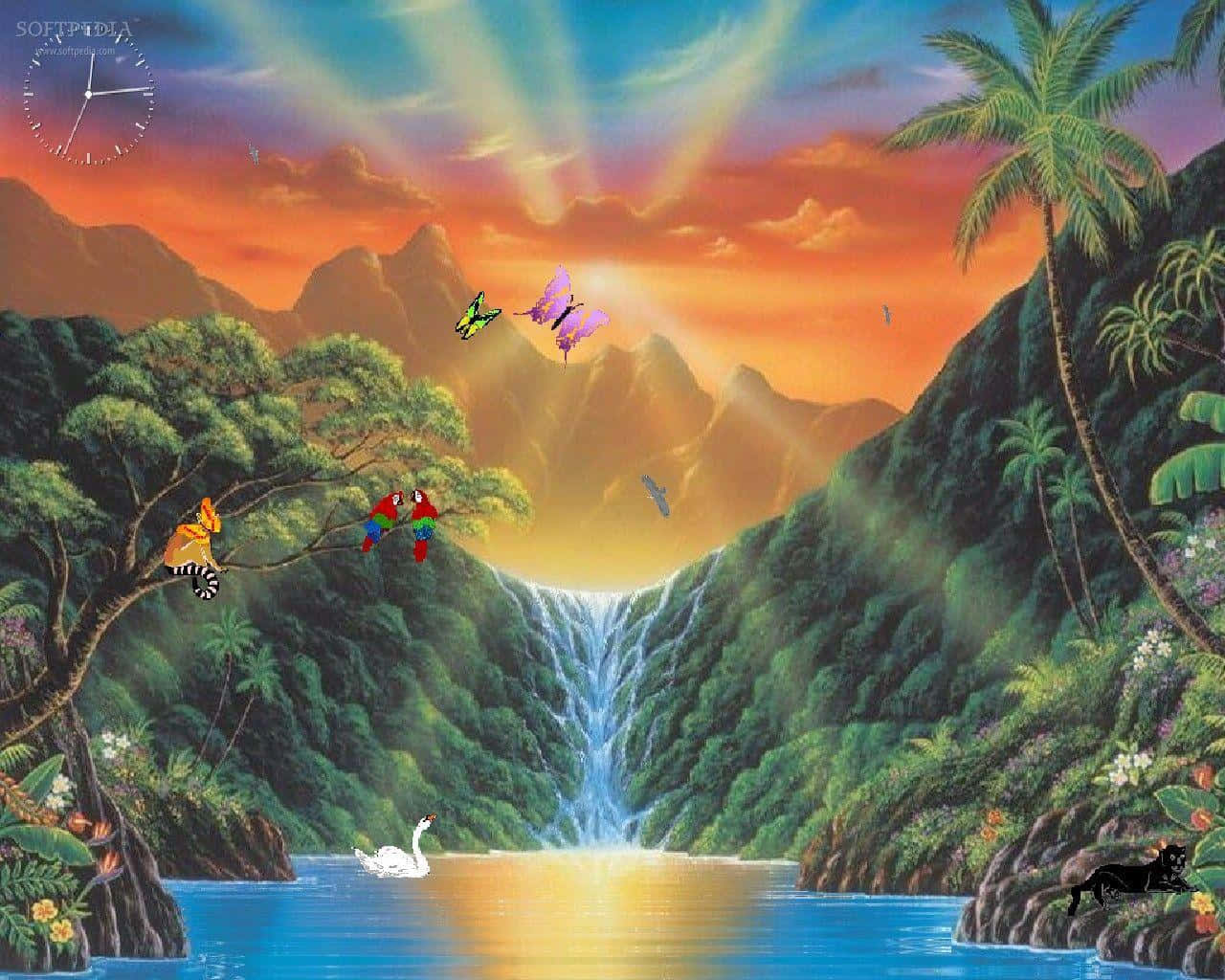 The Splendor Of Jehovah's Paradise Background