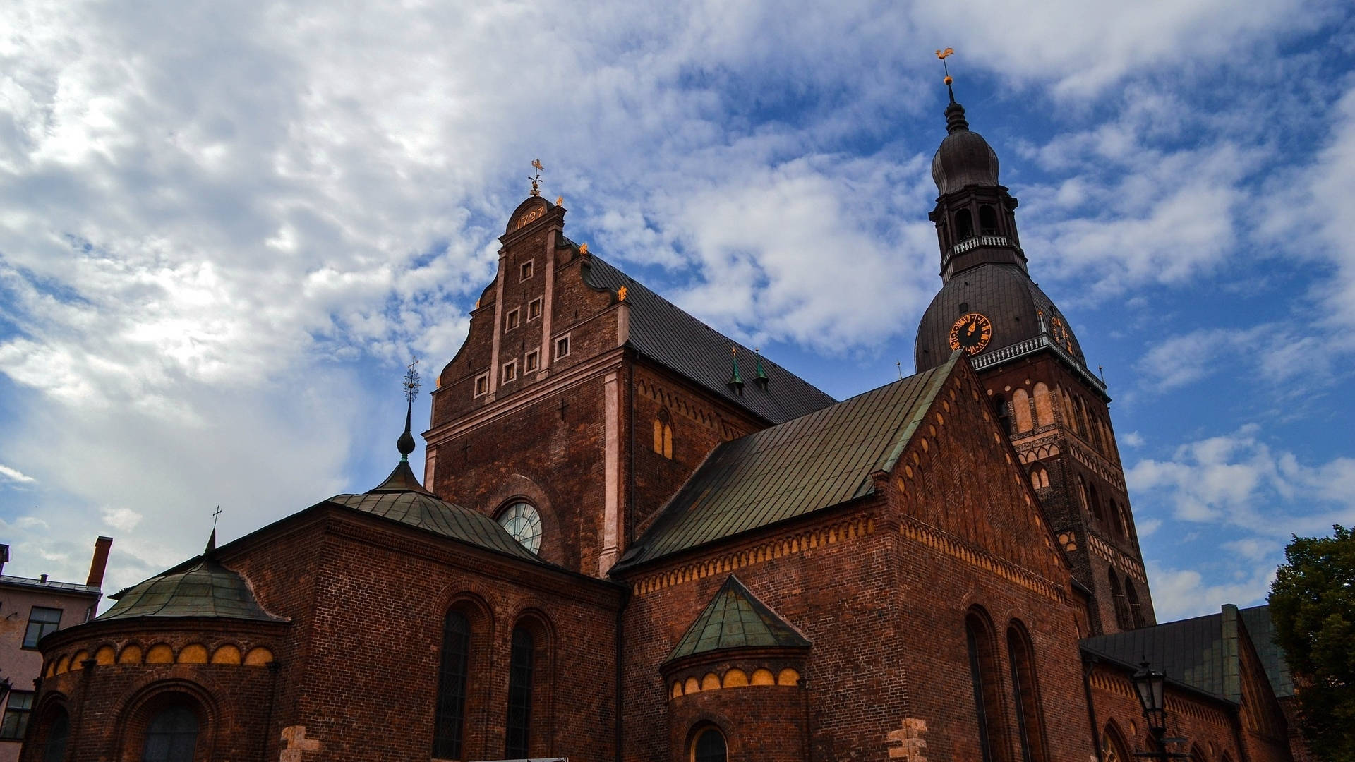 The St. Peter's Church Of Riga Background