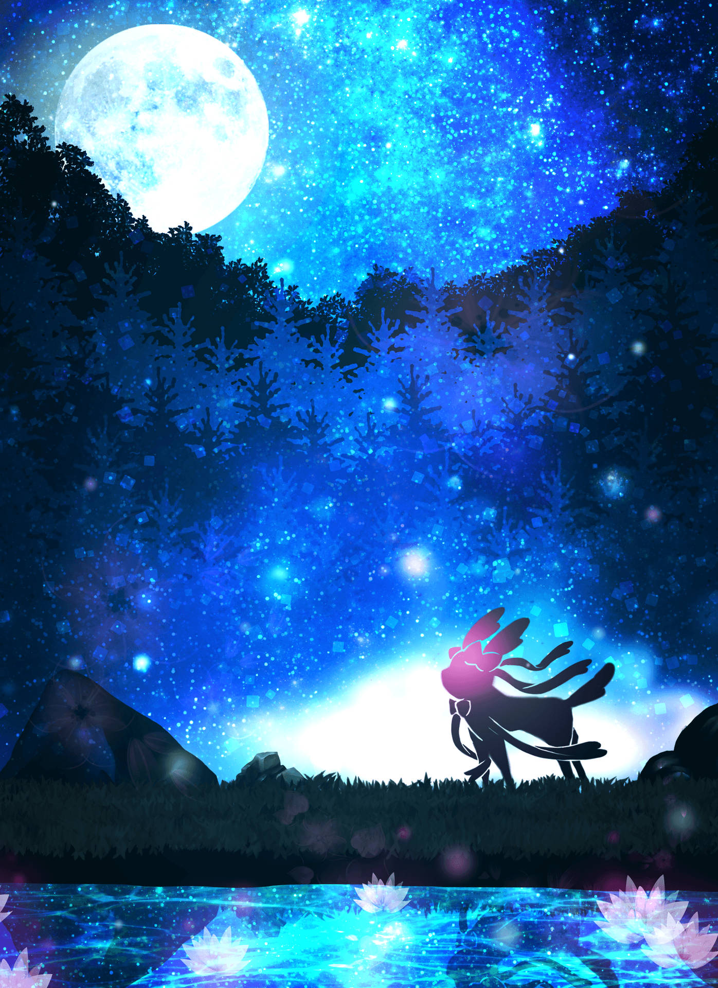 The Starry Skies Of Sylveon. Background