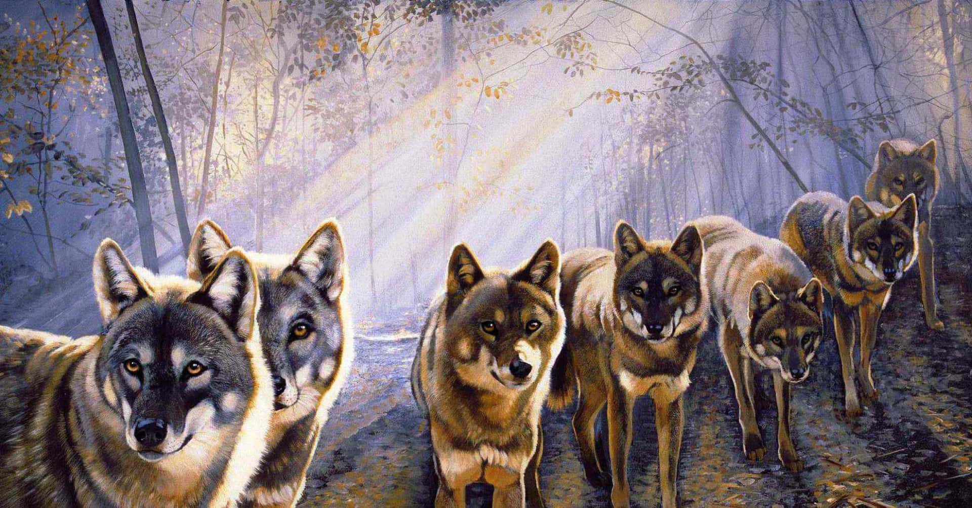 “the Strength Of The Wolf Is The Pack” Background