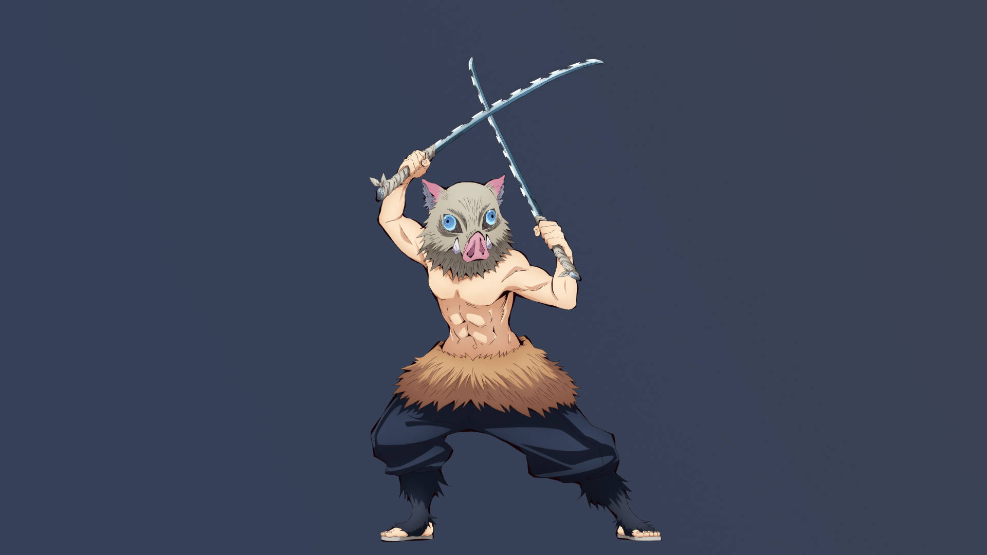 The Strong Willed Inosuke Of Demon Slayer. Background