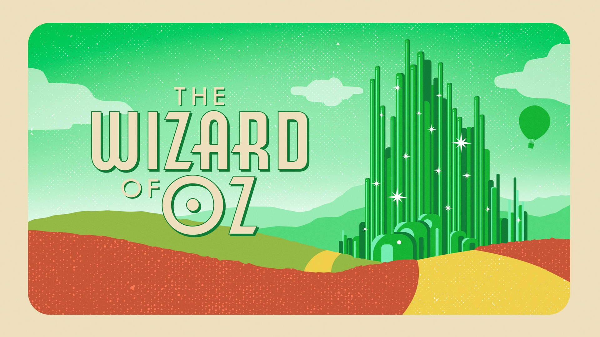 The Stunning Emerald City From The Wizard Of Oz Background