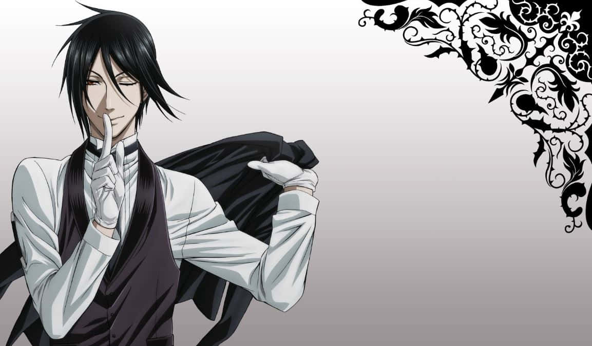 The Stunning Sebastian Michaelis Effortlessly Emanating Charm And Elegance Background