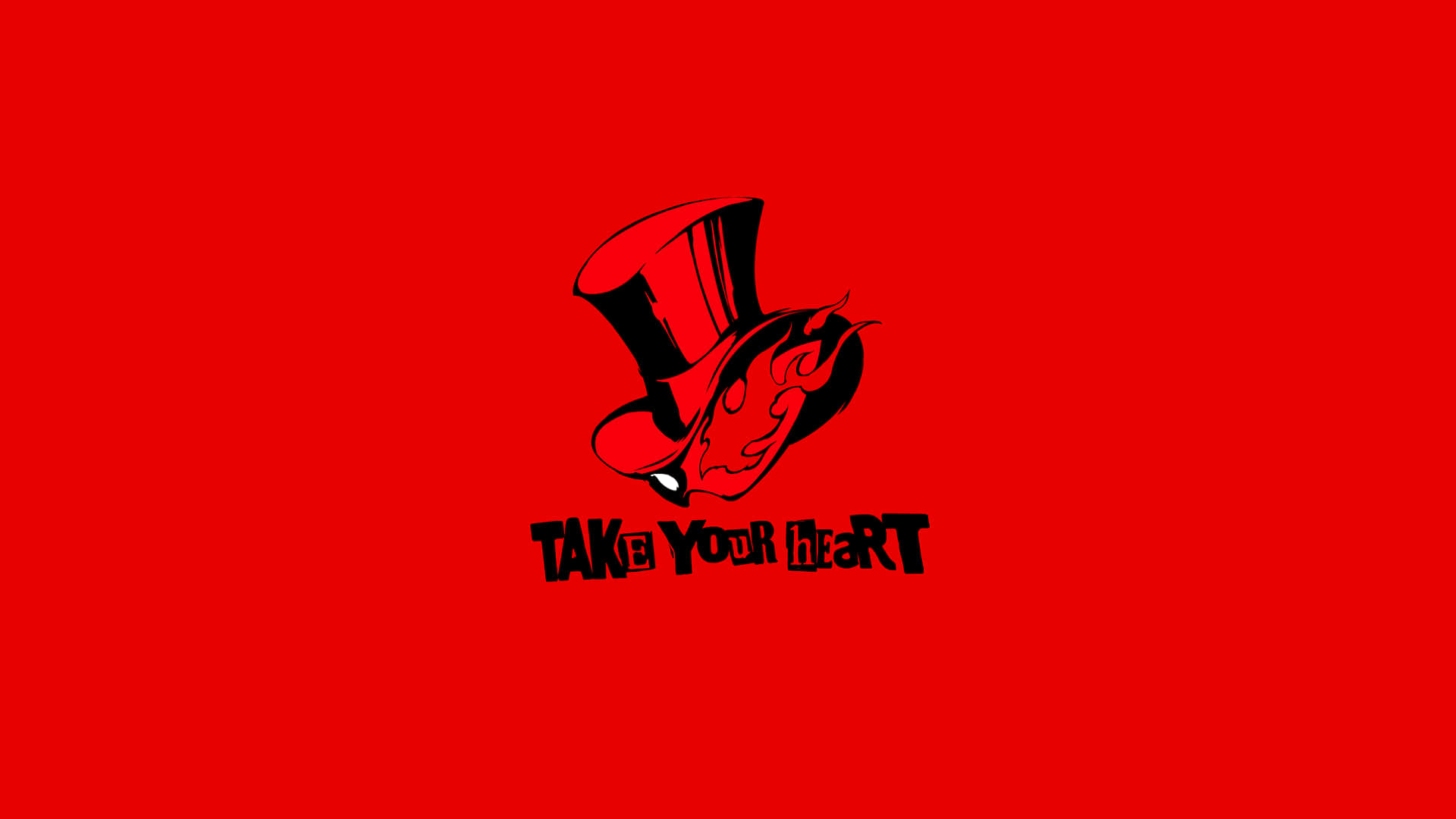 The Stylish 'p' Of Persona 5 With The Iconic Joker At Its Center. Background