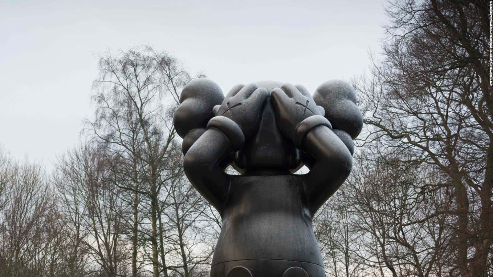The Subtle Reflections Of Kaws Artwork Background