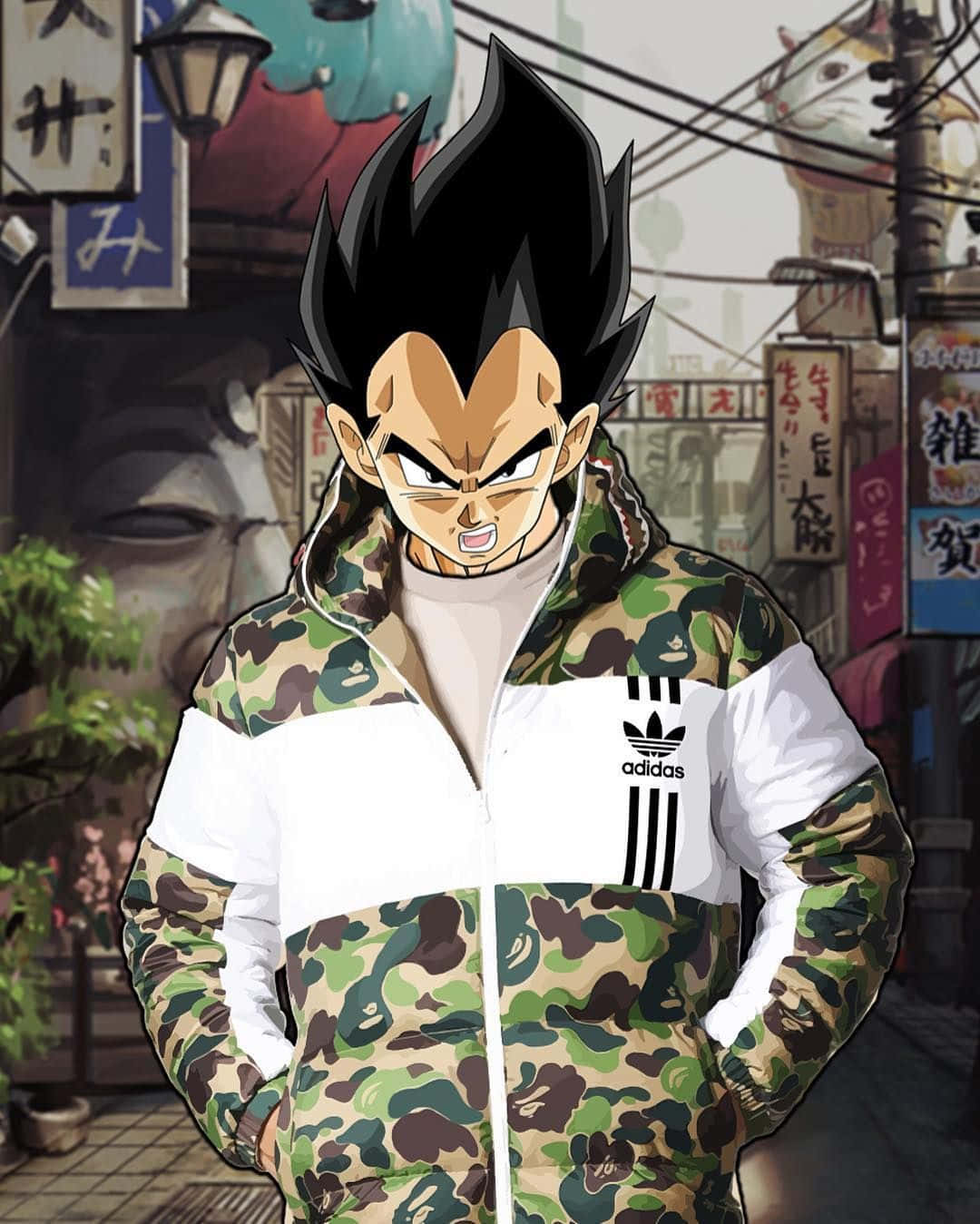 The Super Saiyan Prince Vegeta Brings Strength And Determination To His Fight. Background