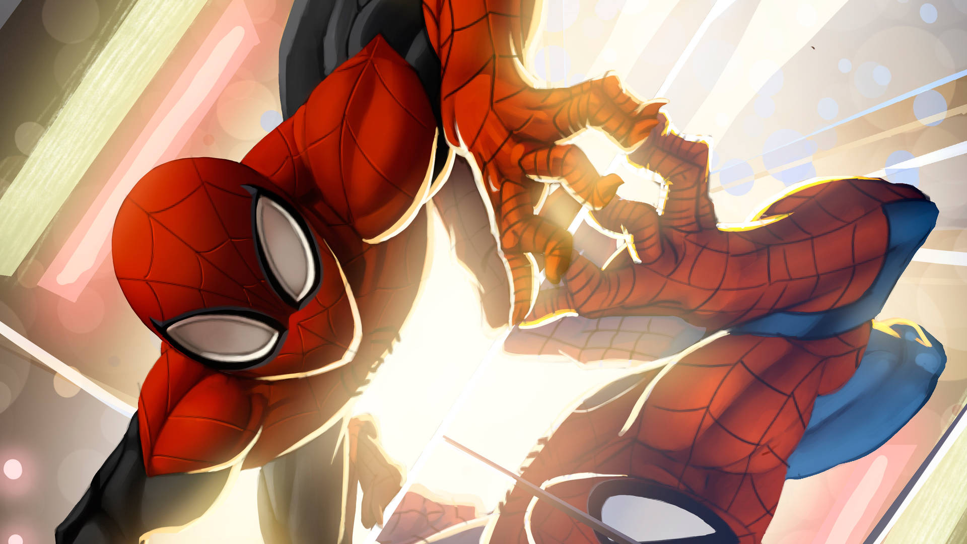 The Superior Spider-man Comic Book Illustration Background