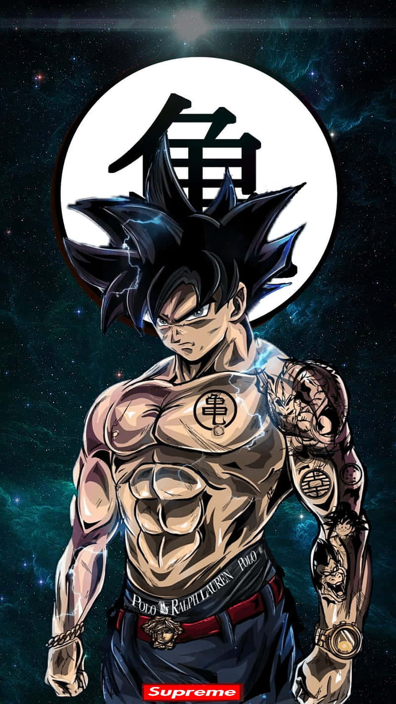 The Supreme Power Of Goku Black Background