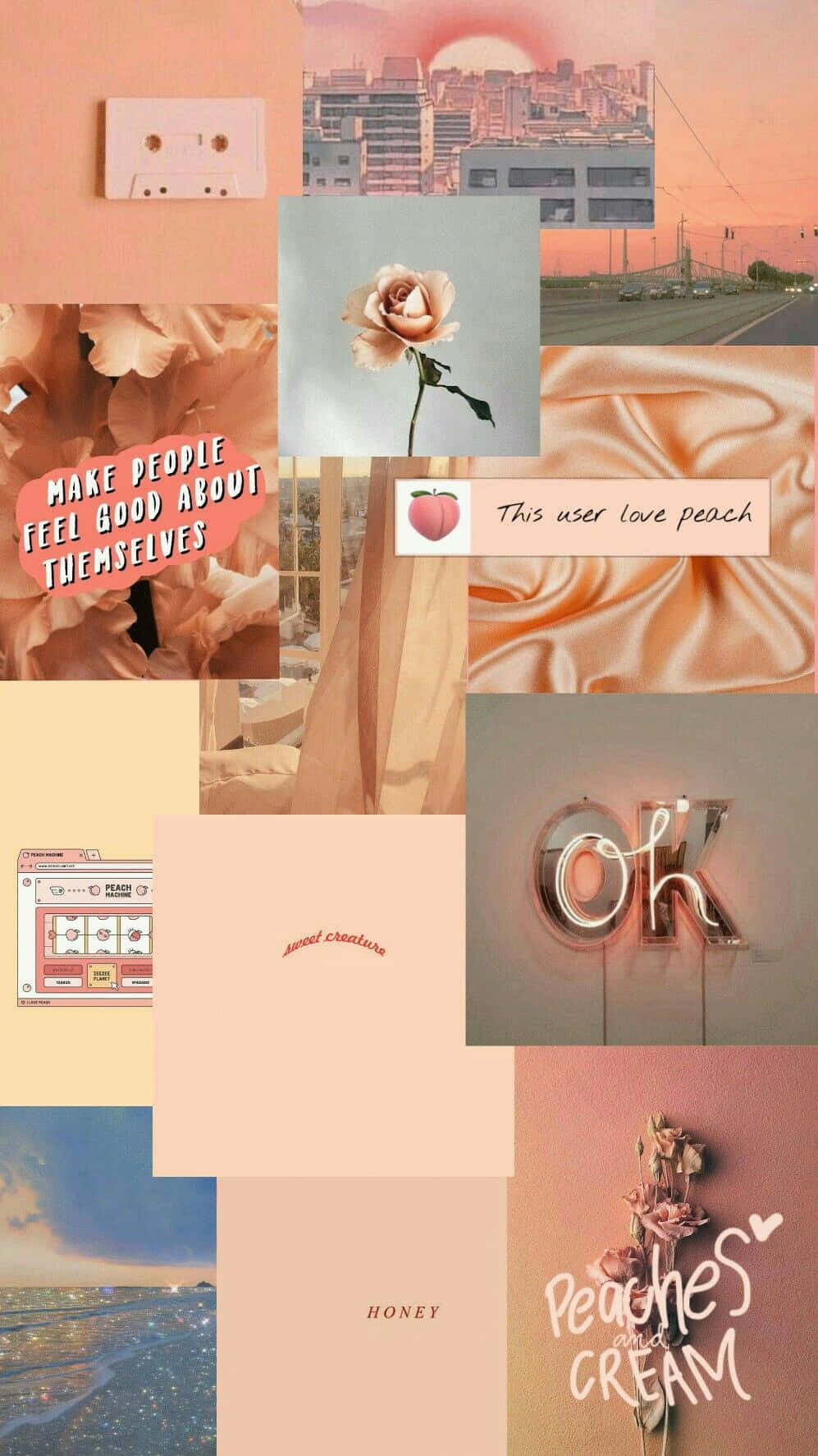 The Sweet Deliciousness Of Vintage Peach Background