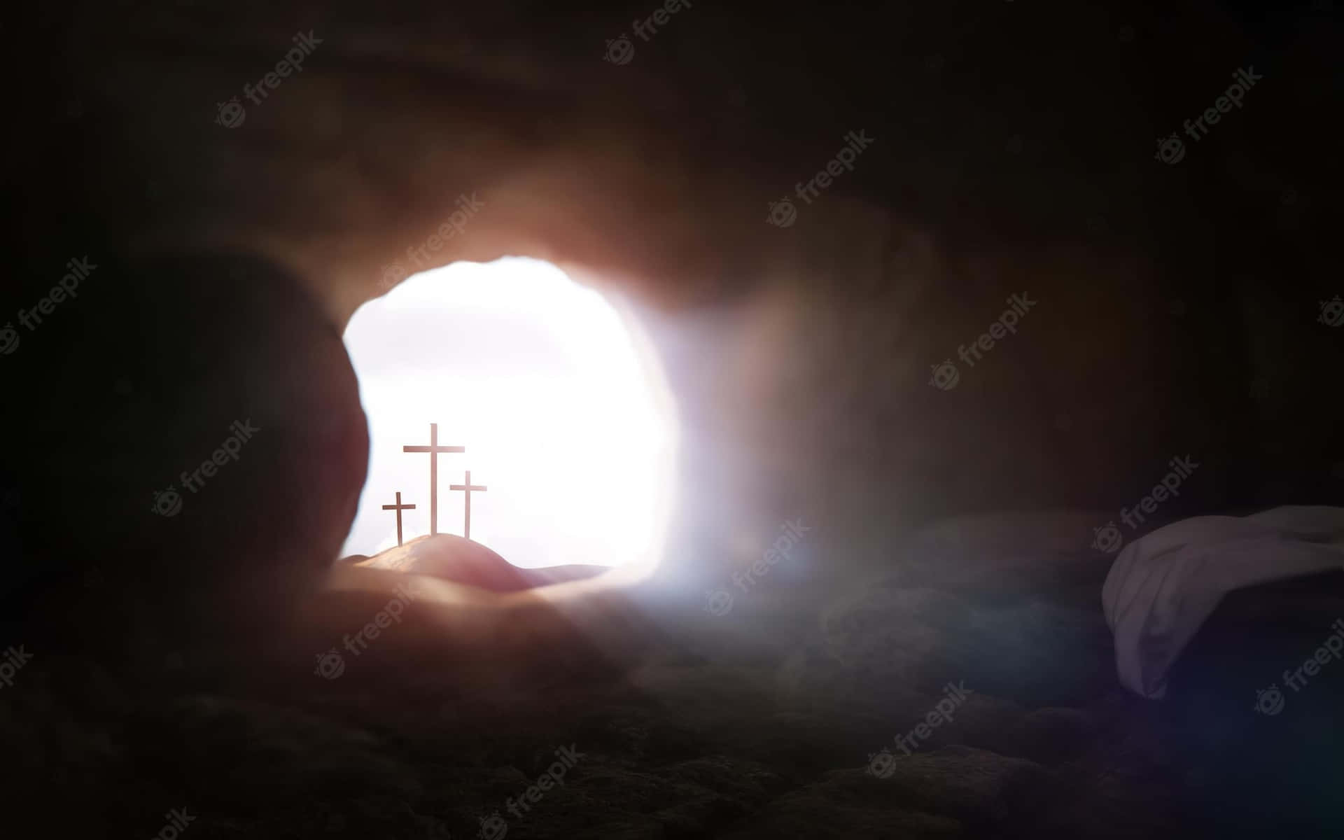 The Symbol Of Hope - The Empty Tomb Background