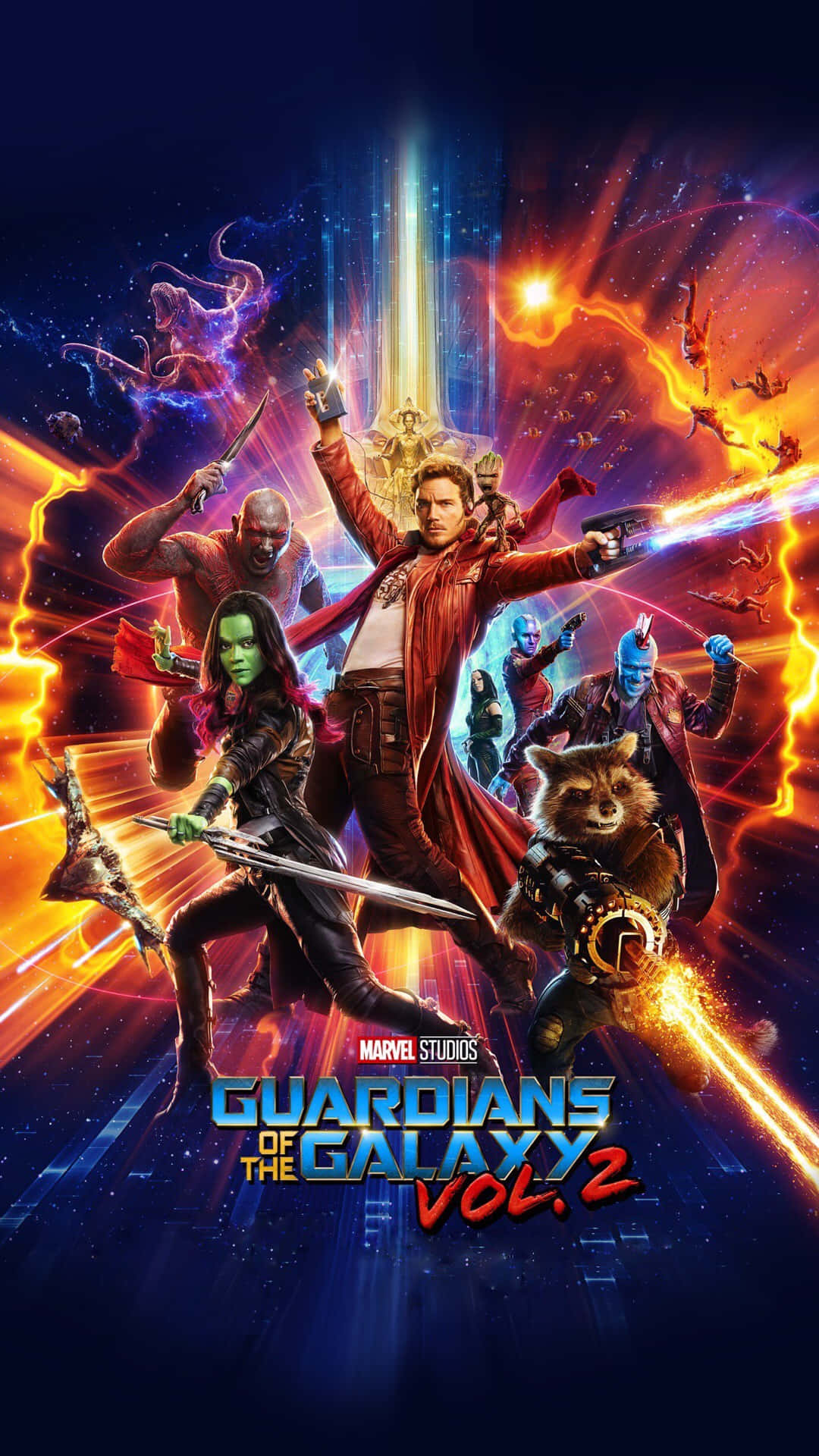 The Team Assembled - Guardians Of The Galaxy 2 Background