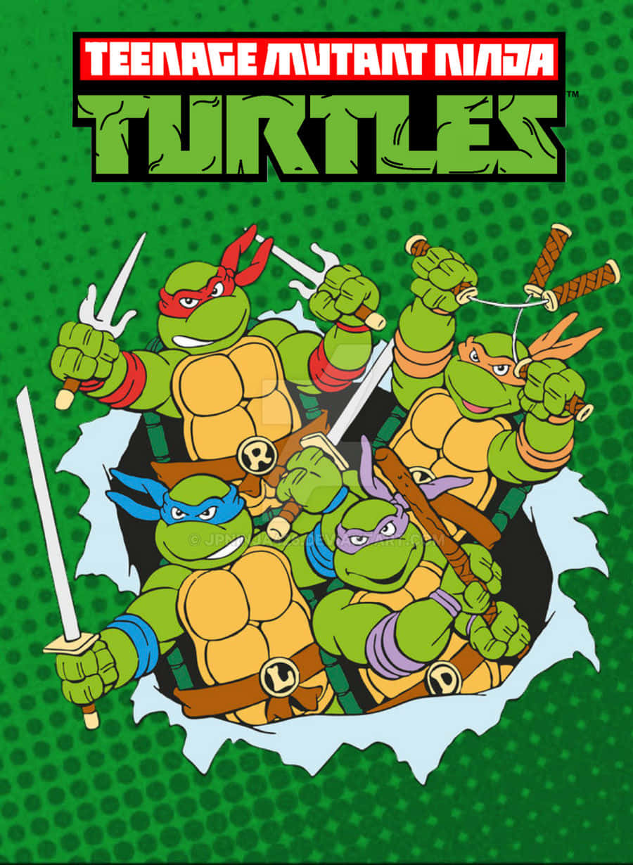 The Teenage Mutant Ninja Turtles Ready For Action Background