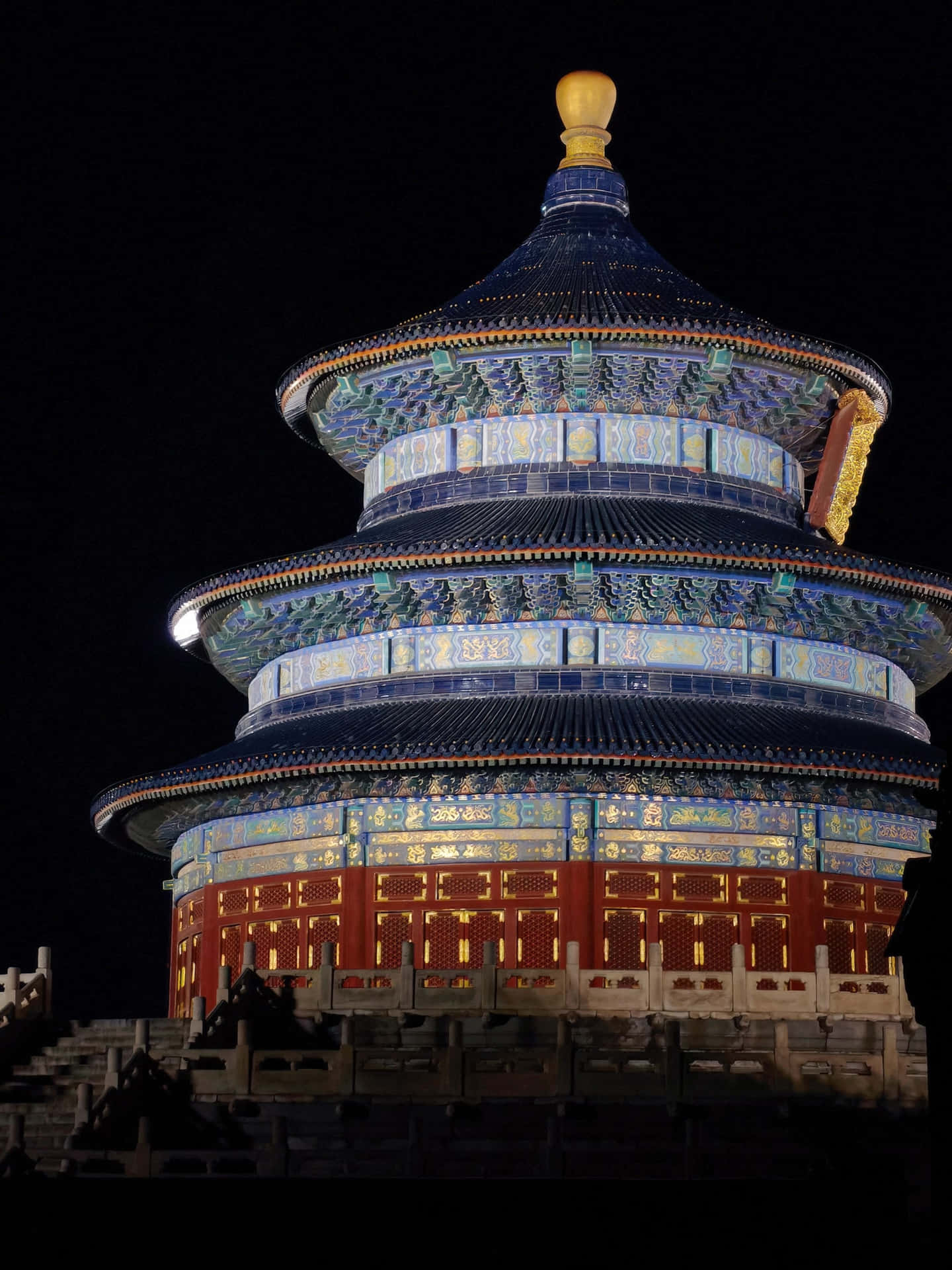 The Temple Of Heaven At Night