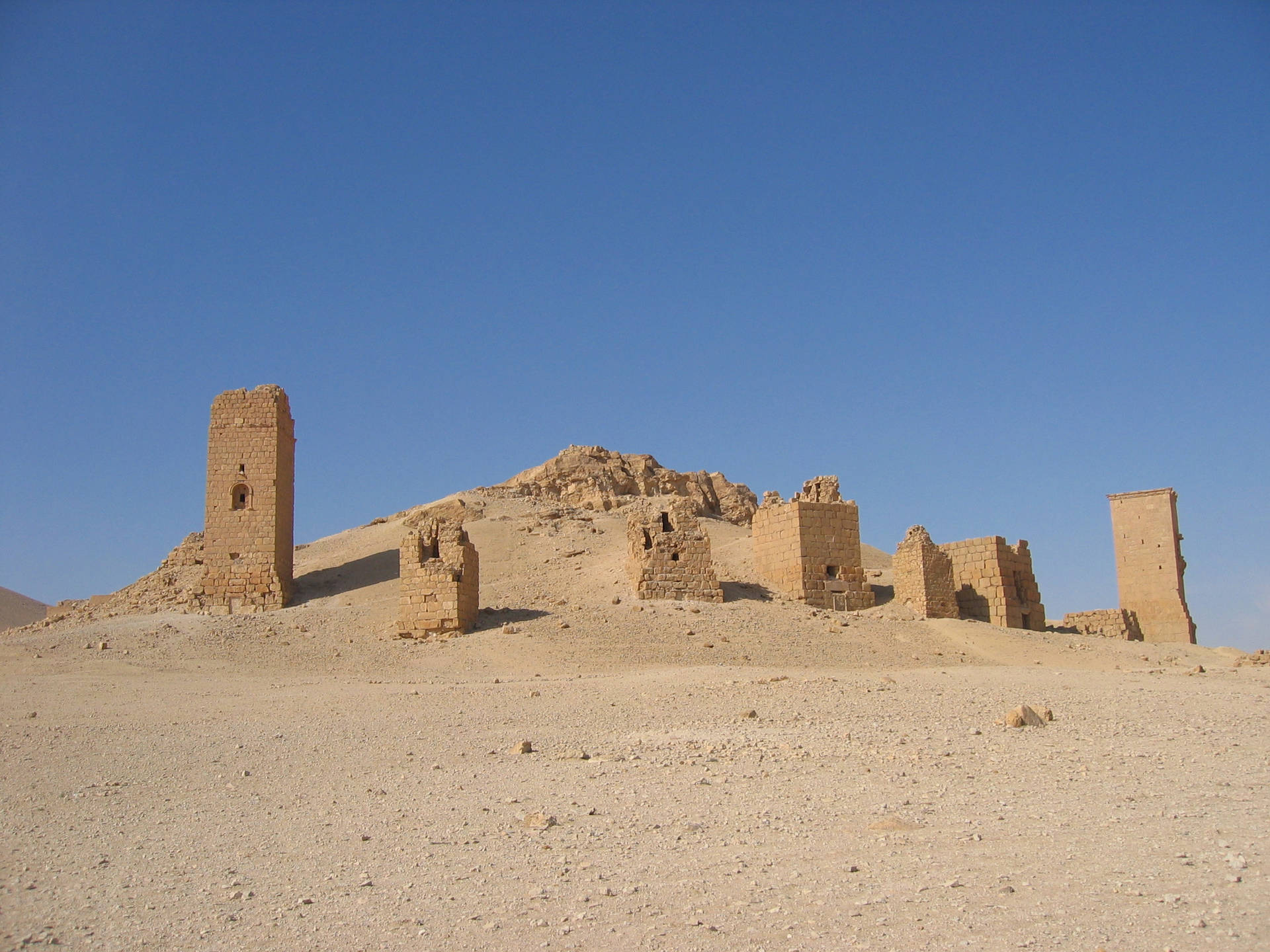 The Tomb Valley Palmyra, Syria Background