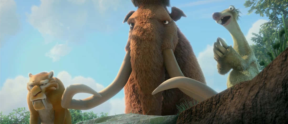 The Trio From Ice Age Continental Drift Background
