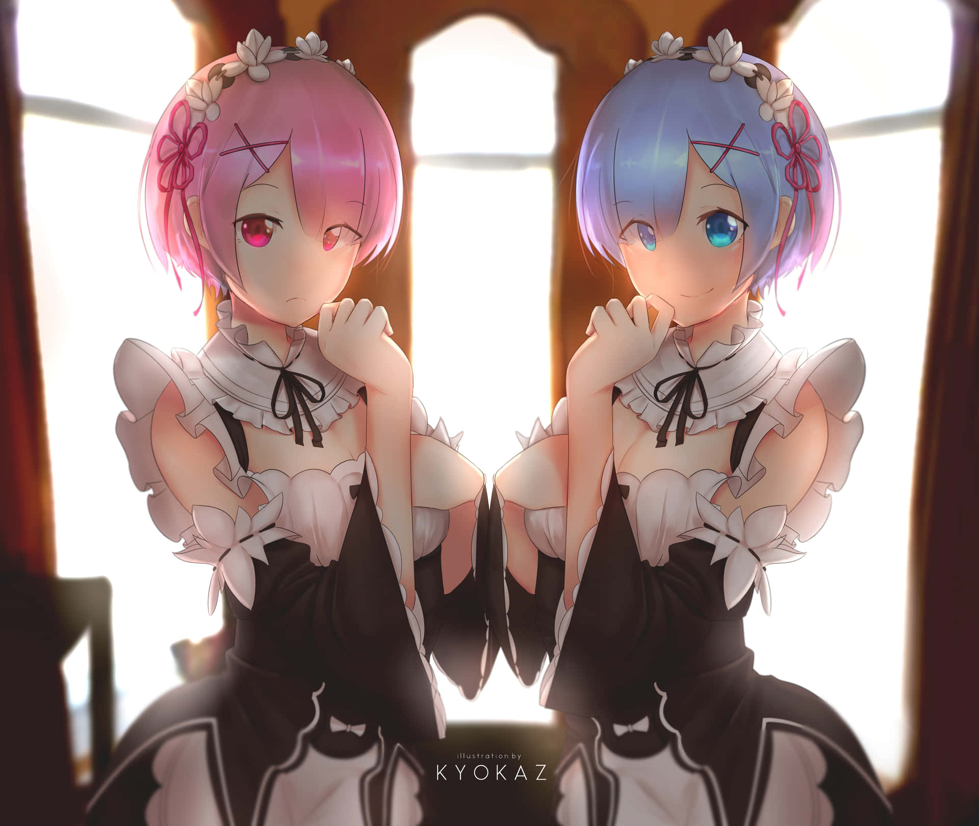 The Two Legendary Brothers, Ram And Rem Background