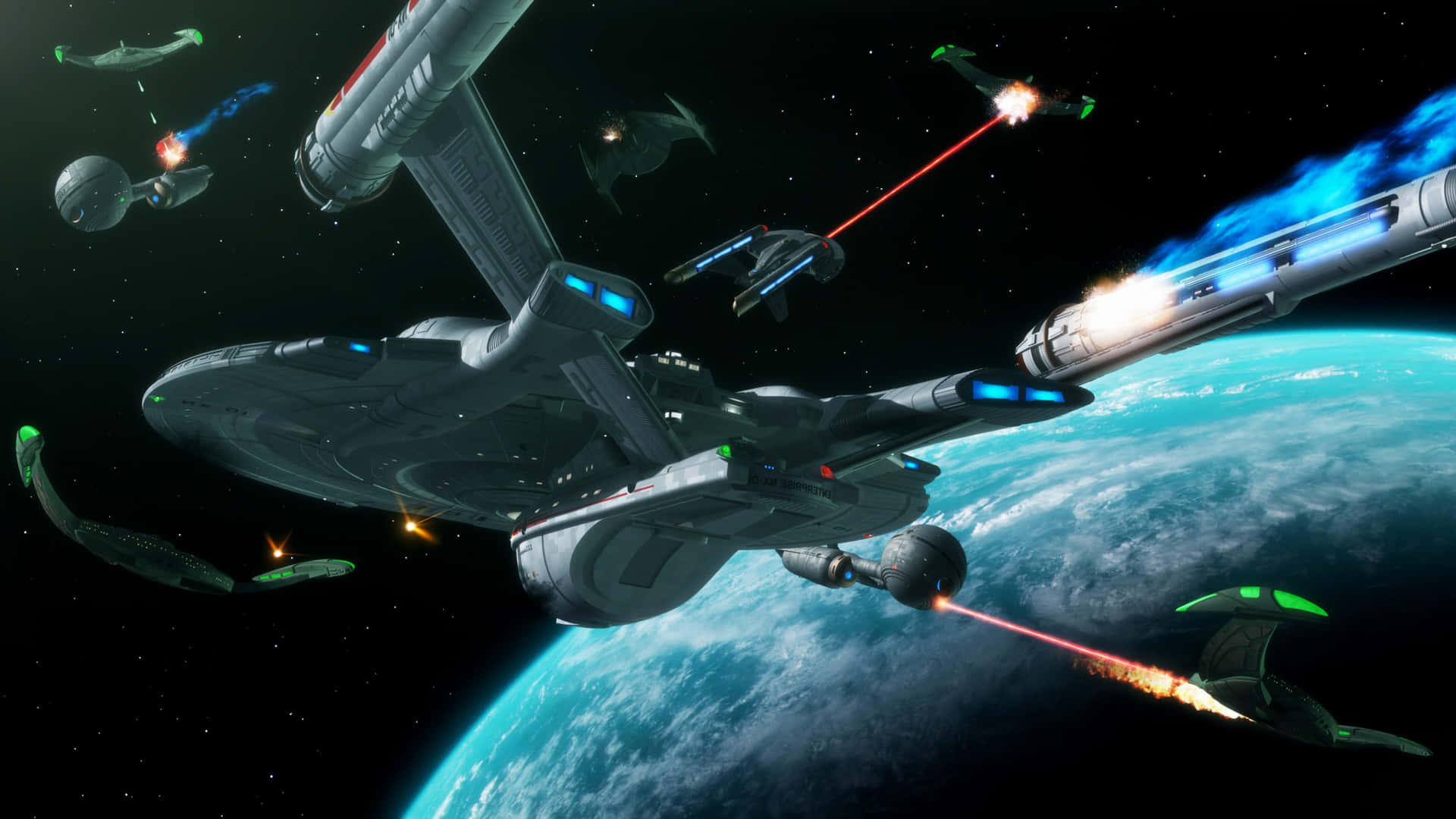 The U.s.s. Enterprise From Star Trek: Enterprise Background