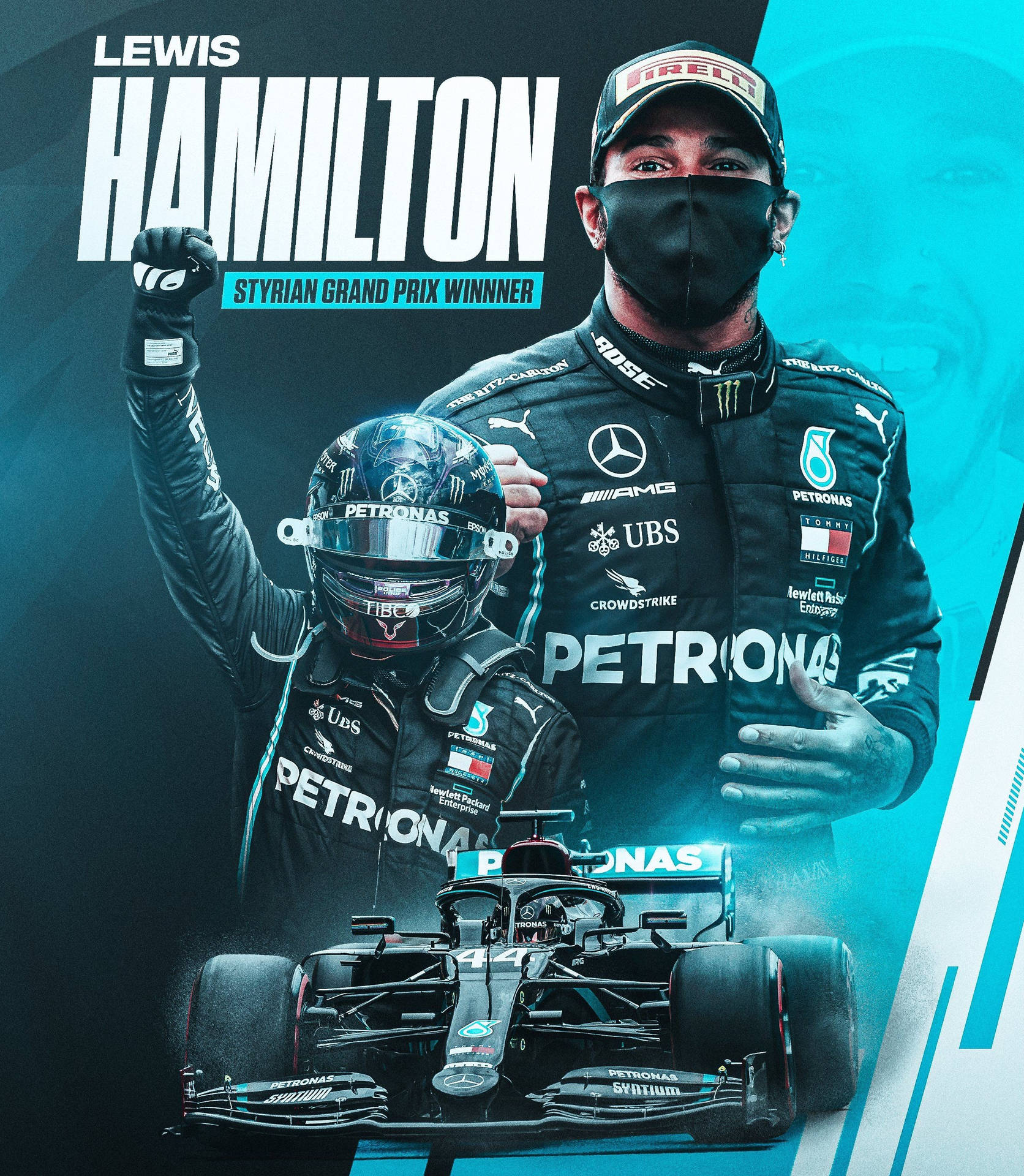 The Ultimate Car Racer Lewis Hamilton F1 Background