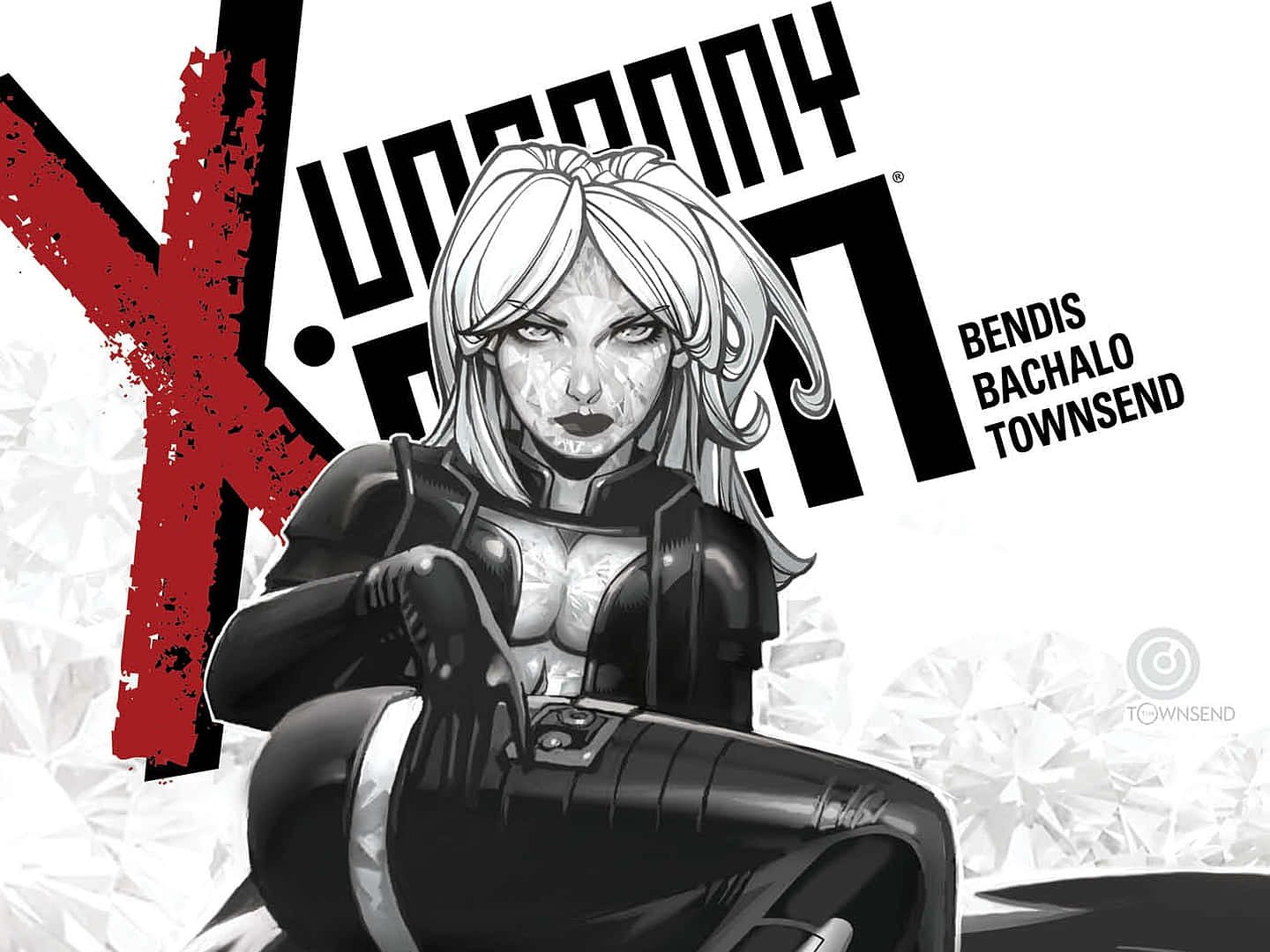 The Uncanny X-men's Emma Frost In An Intense Stance Background