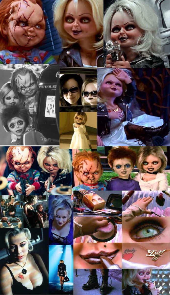 The Unholy Newlyweds: Chucky And Tiffany Background