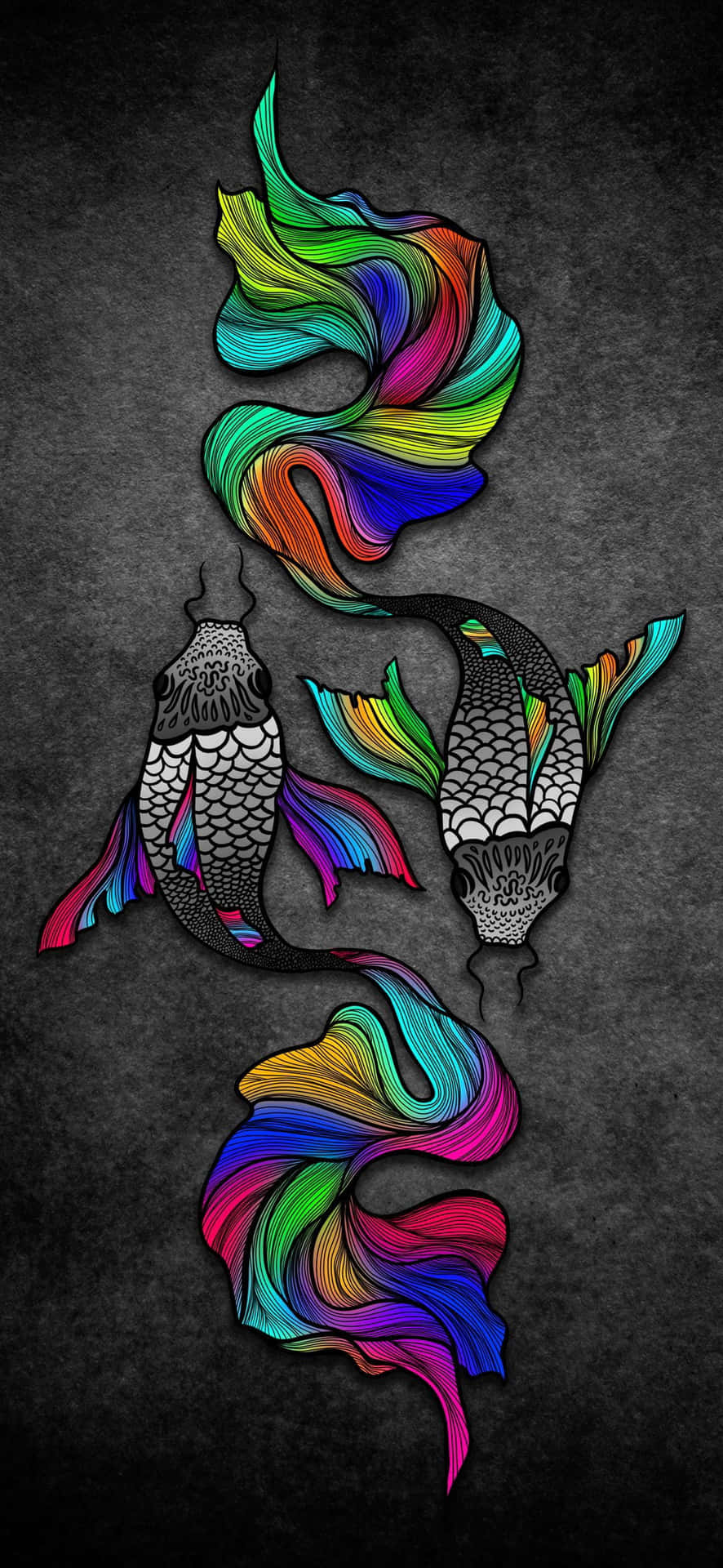 The Unique Colors Of Pisces Background