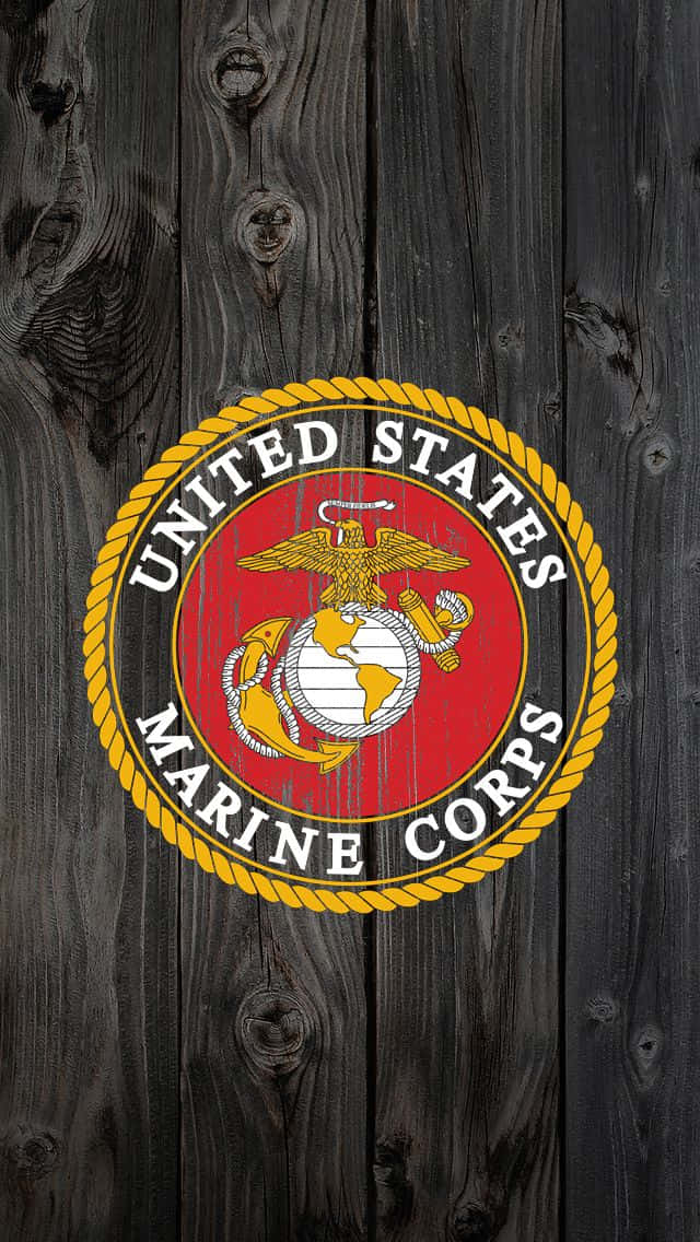The United States Marine Corps Flag Emblem Background