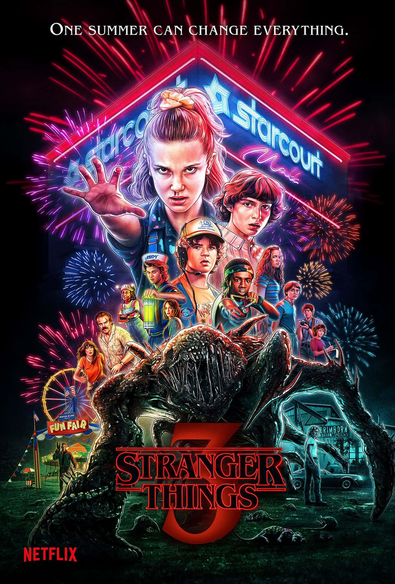 The Unstoppable Demogorgon From Stranger Things Background