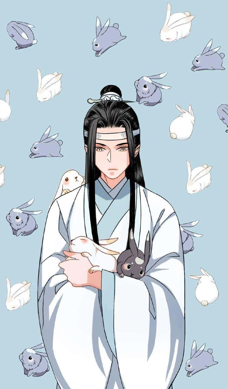 The Untamed Wangji With Bunnies Fanart