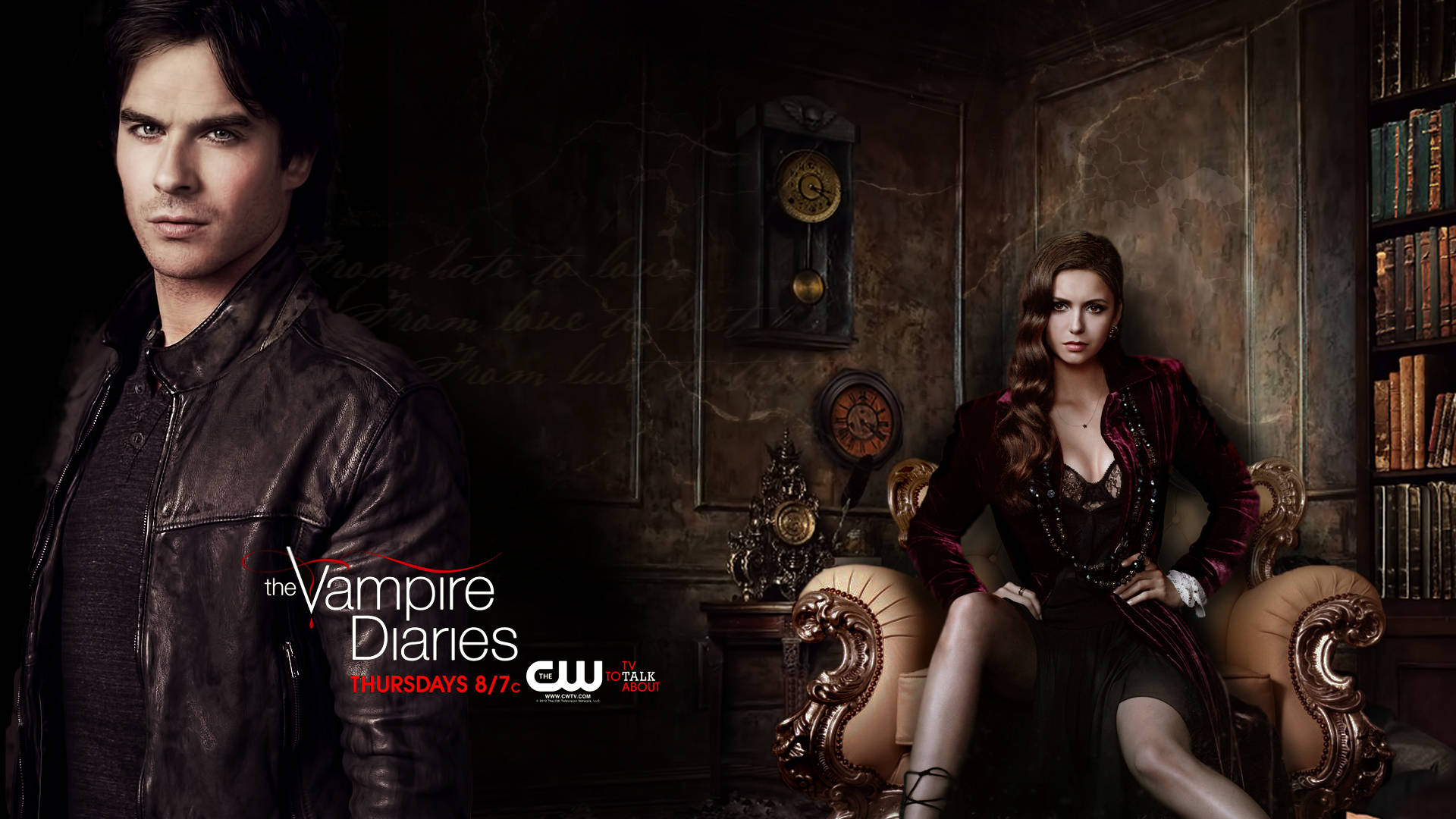 The Vampire Diaries Season 4 Poster Background