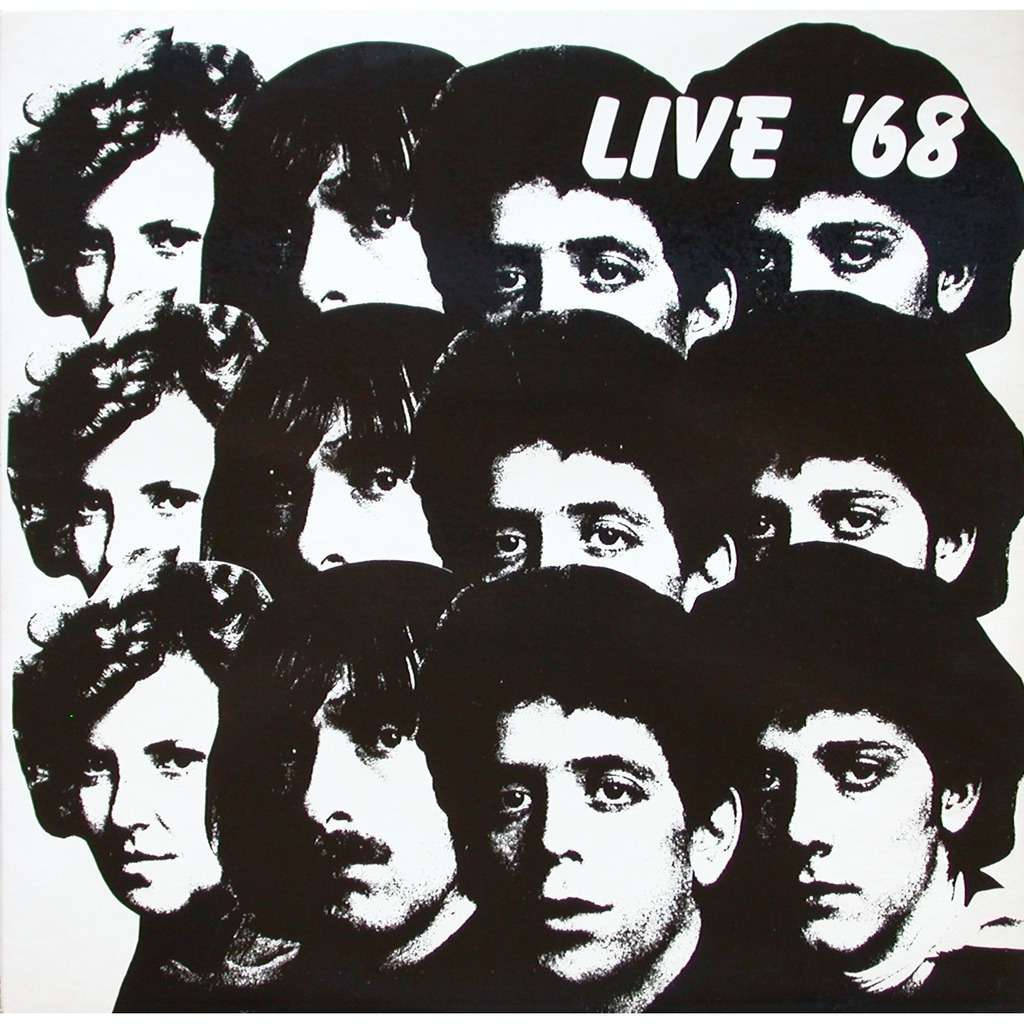 The Velvet Underground Live 68 Monochromatic Poster Background