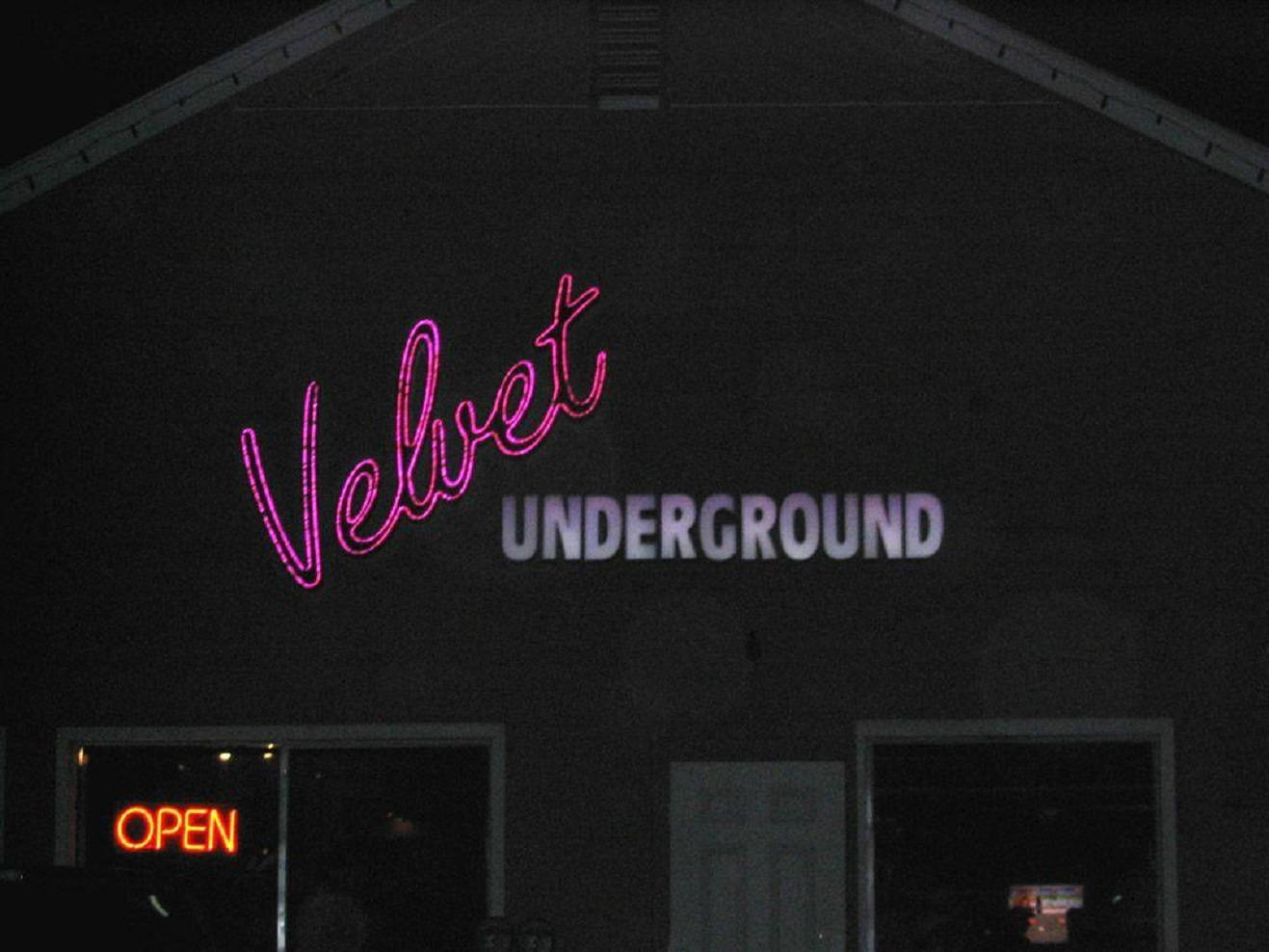 The Velvet Underground Neon Light Poster Background