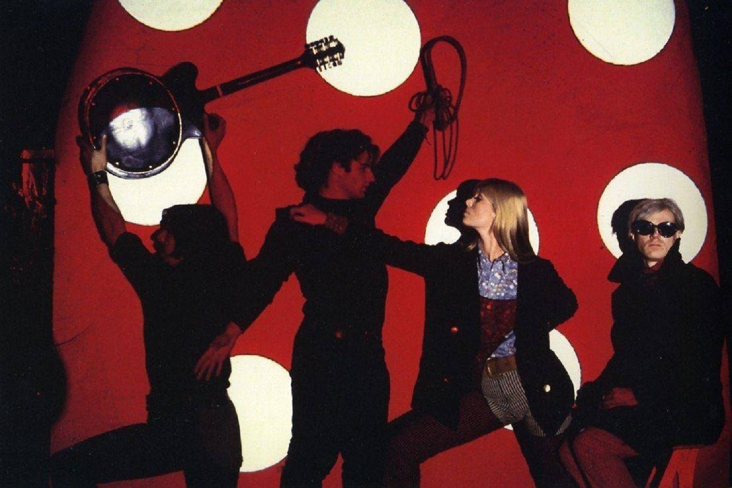 The Velvet Underground With Gerard Malanga Background