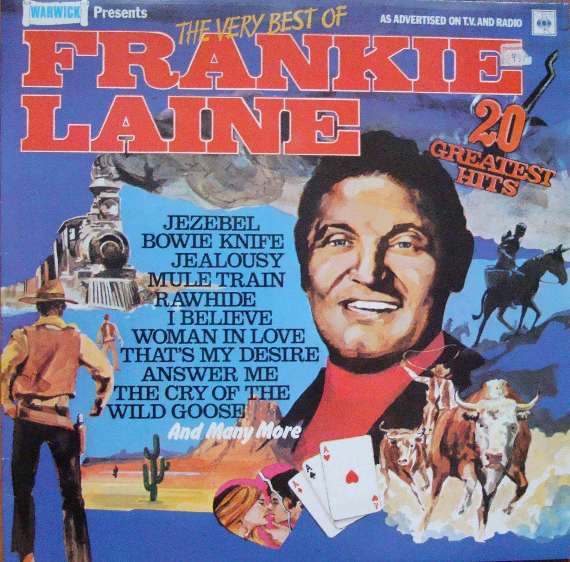 The Very Best Of Frankie Laine Album Cover Background