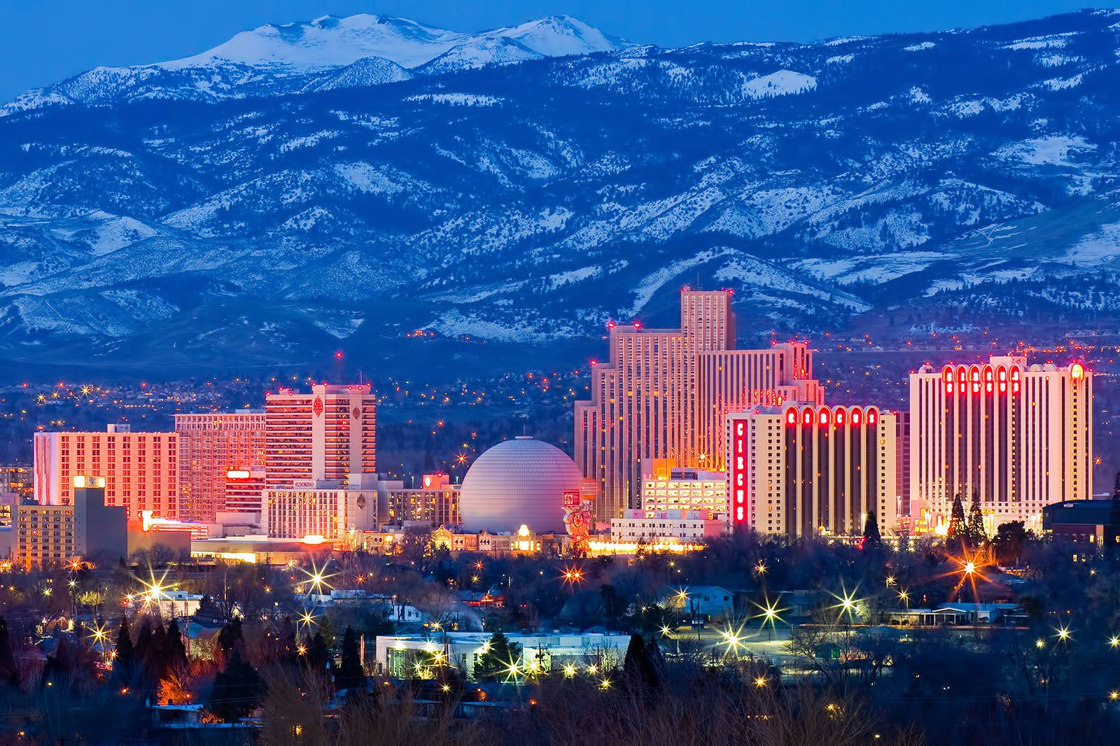 The Vibrant Cityscape Of Reno, Nevada
