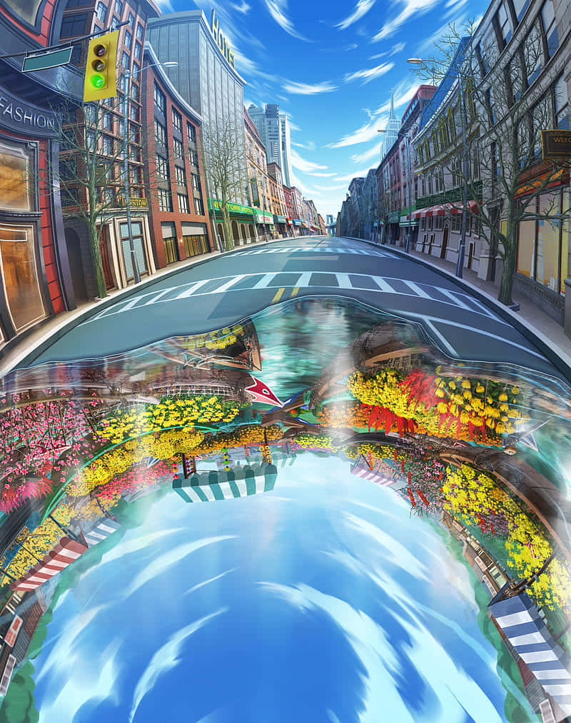 “the Vibrant Colors Of New York City Art” Background