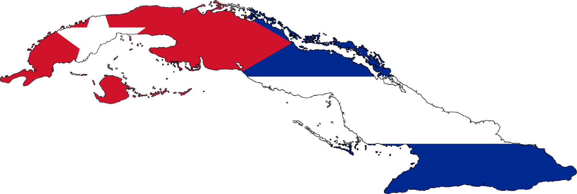 The Vibrant Cuban Flag Displayed Over Cuba's Geographic Map Background
