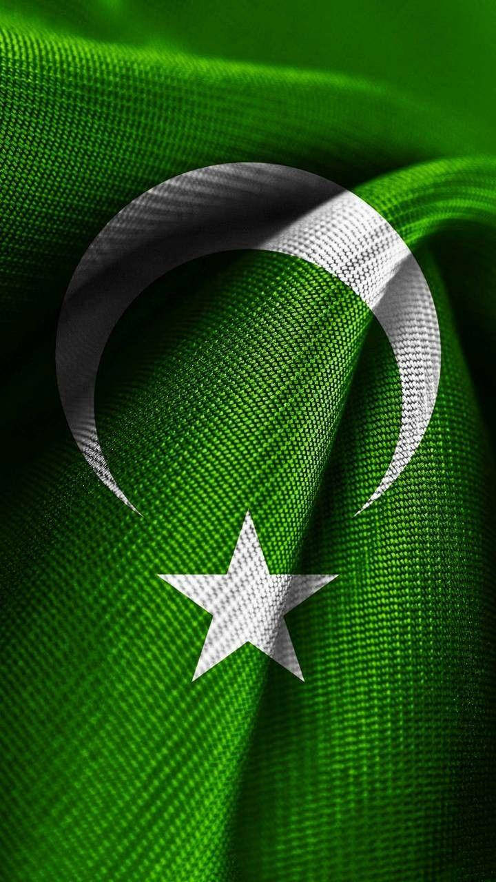 The Vibrant Green Flag Of Pakistan Background