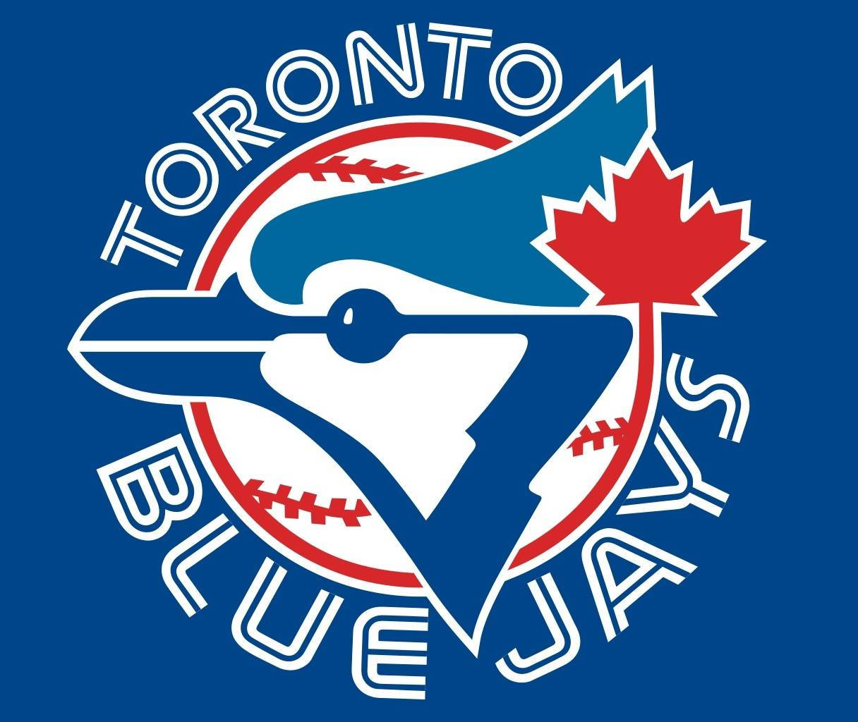 The Vintage Logo Of Toronto Blue Jays On A Vibrant Background. Background