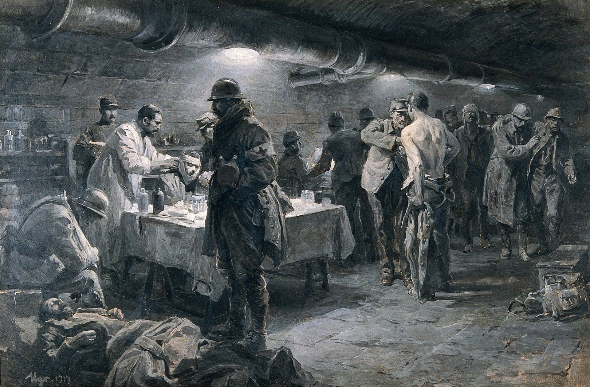 The Vintage Underground War Hospital Background