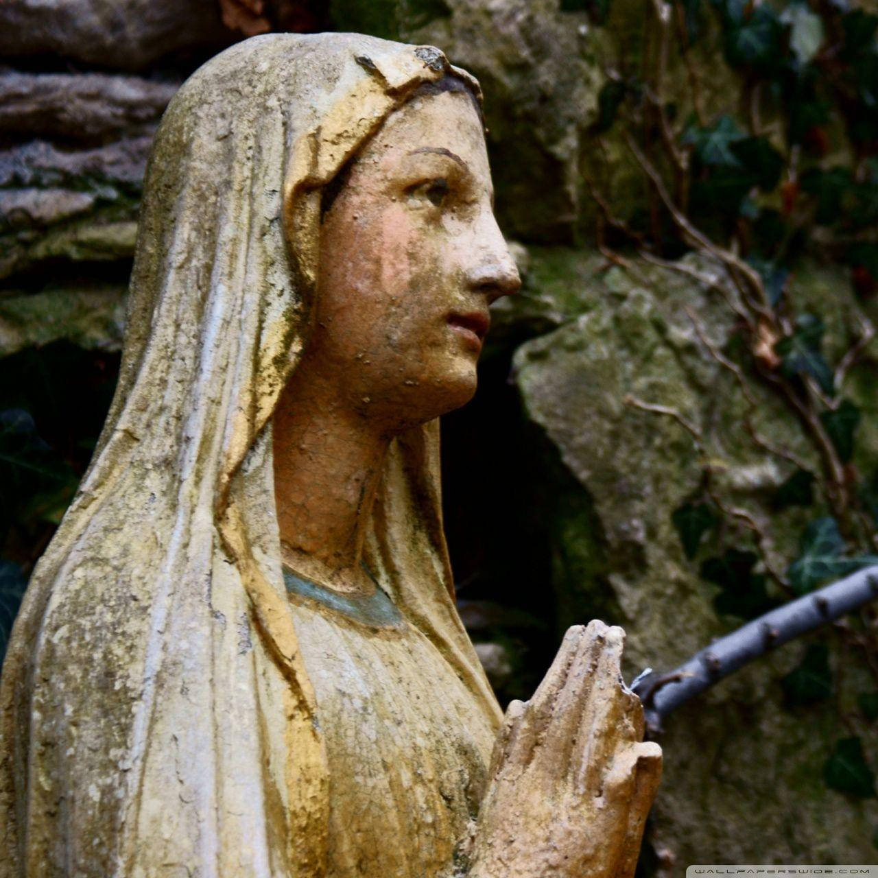 The Virgin Mary Dirty Statue