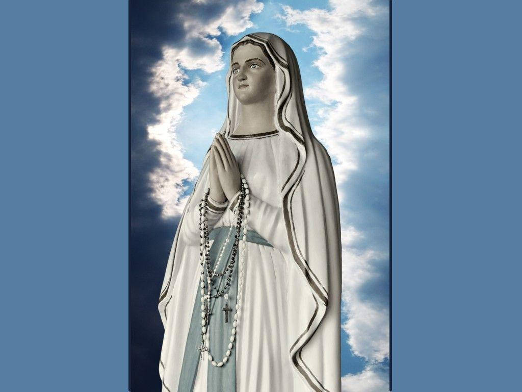 The Virgin Mary Statue Background