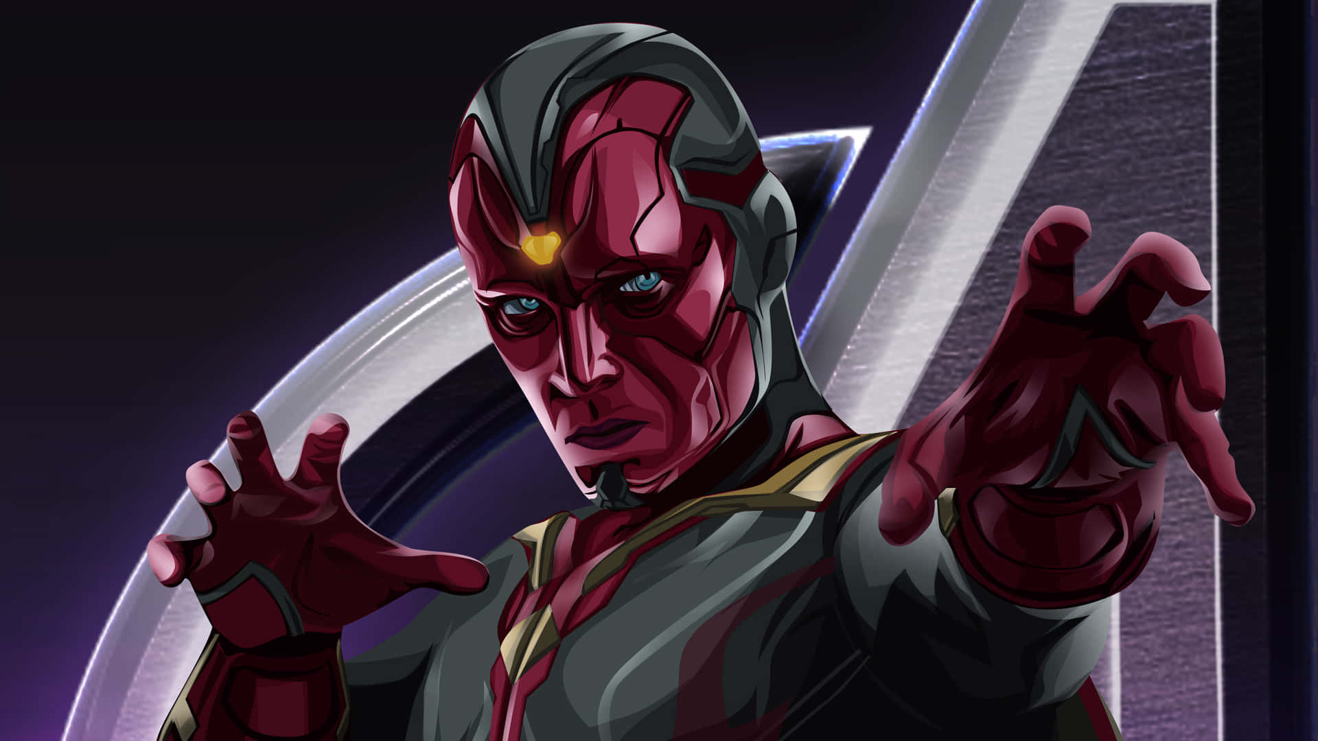 The Vision Avenger - Unleashed And Unabated Background