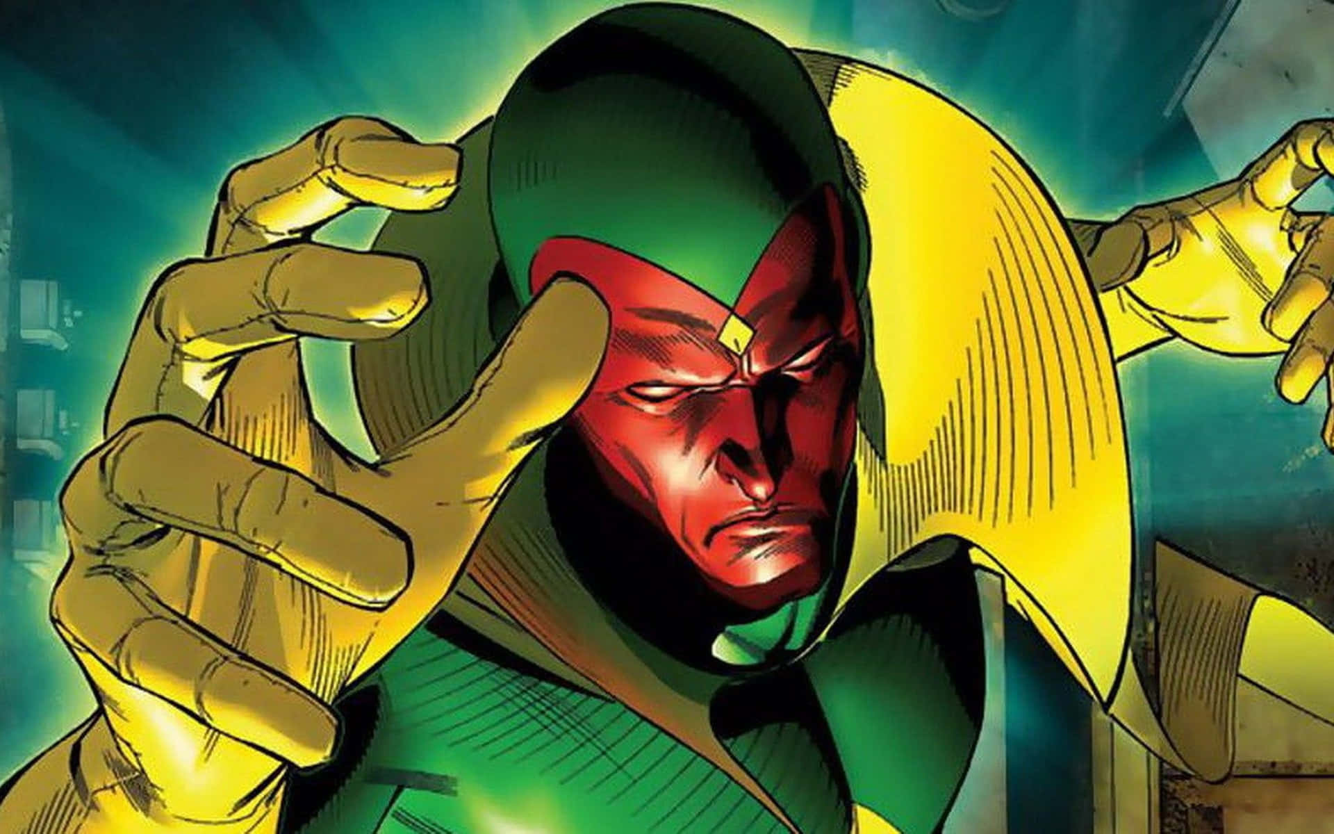 The Vision Avengers Ready To Take On Any Challenge Background