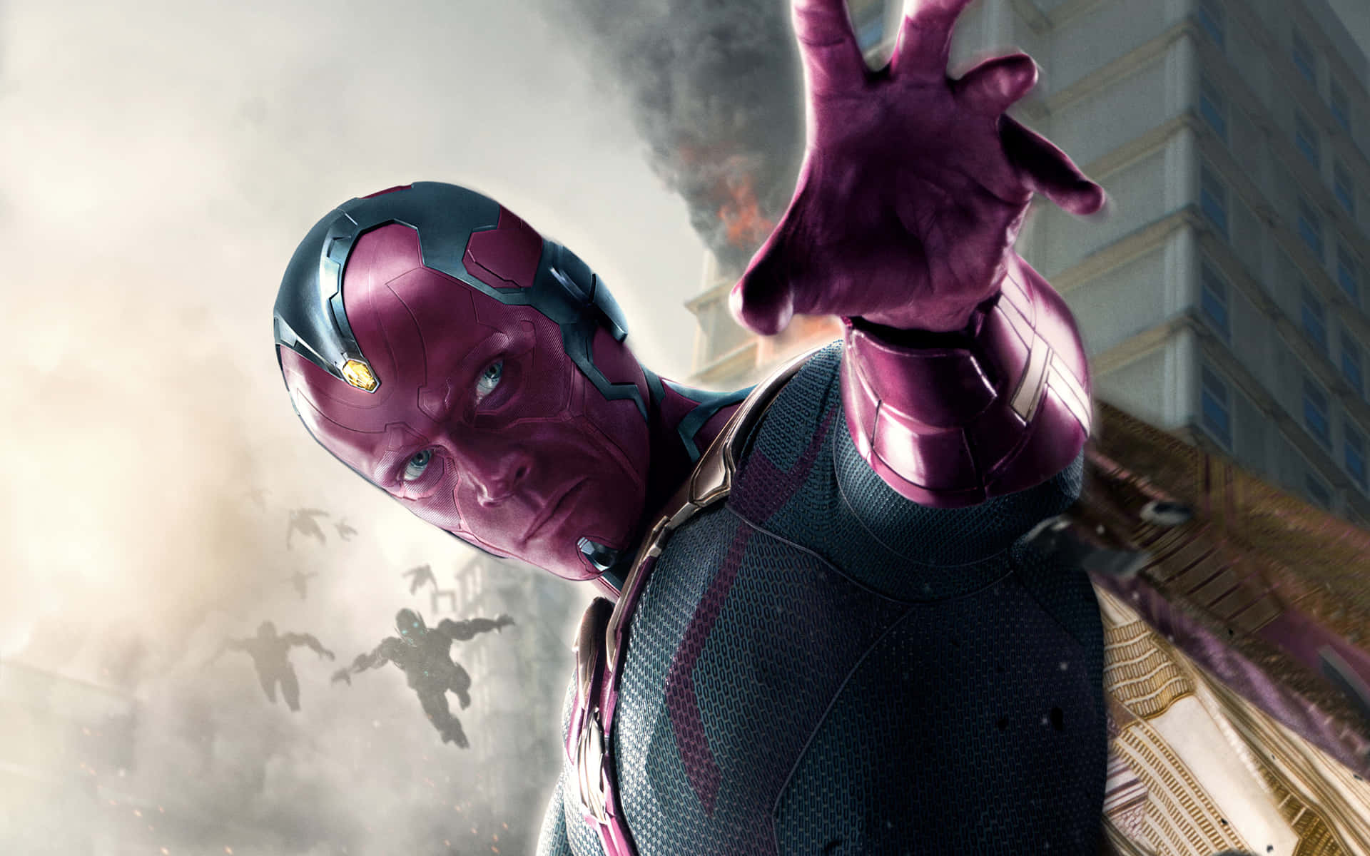 The Vision - The Avengers Superhero Background