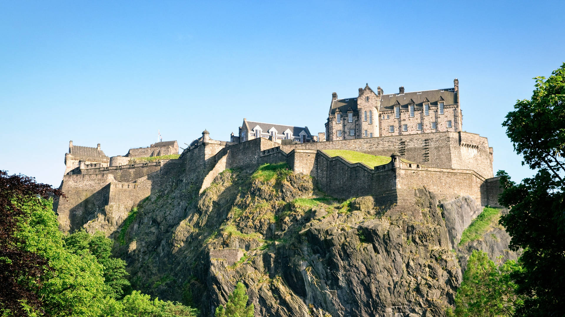 The Volcano Crag Of Edinburgh Castle