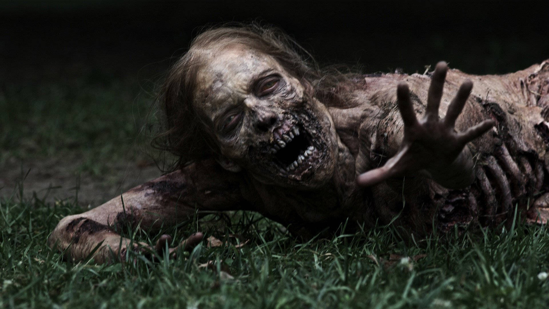 The Walking Dead Half-eaten Corpse Background
