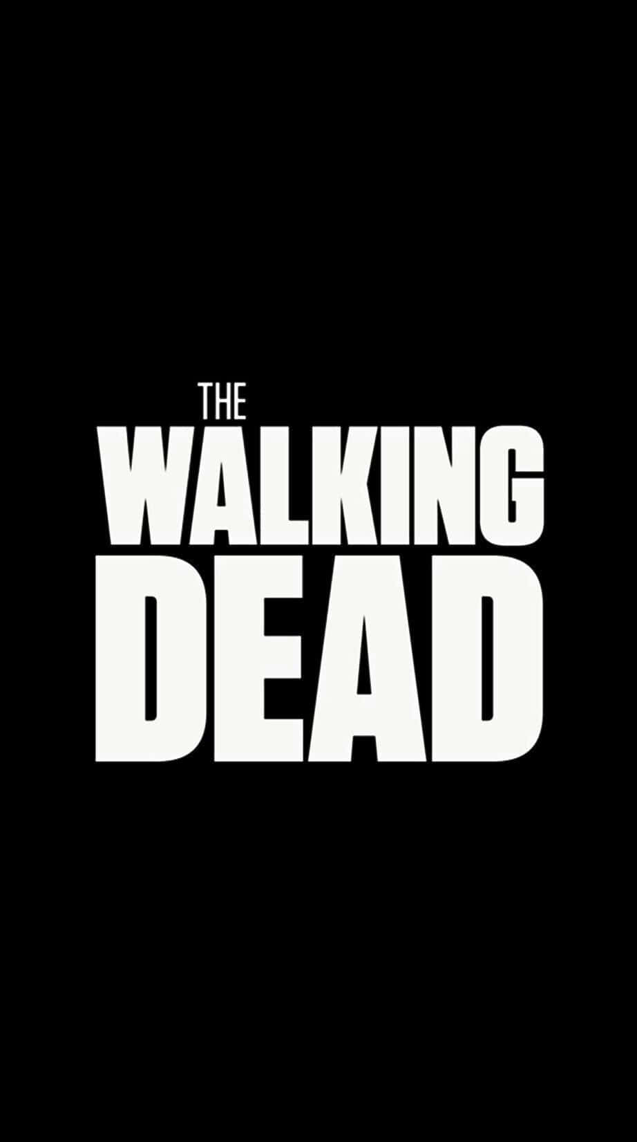 The Walking Dead Logo On A Black Background Background