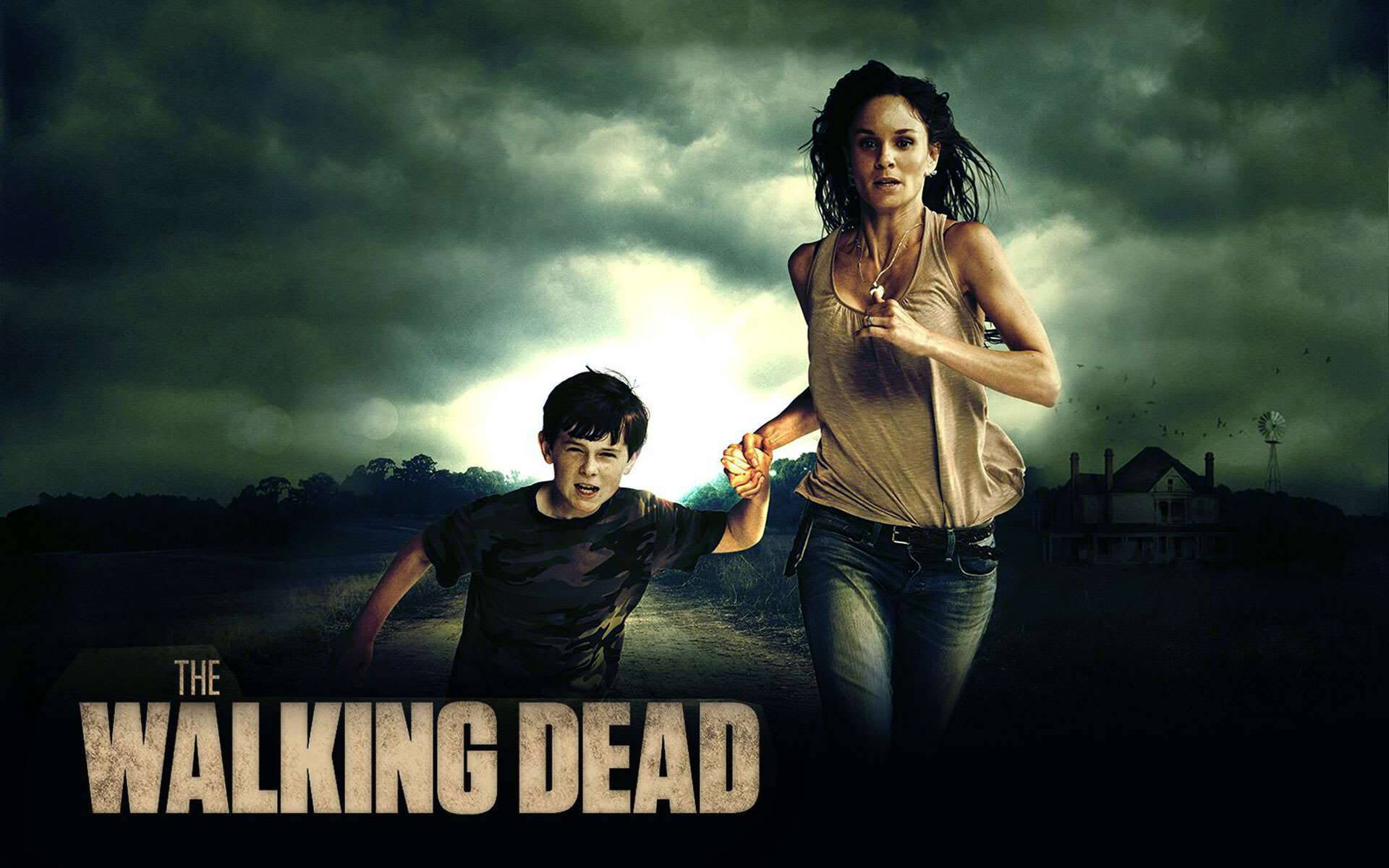 The Walking Dead Lori And Carl Background