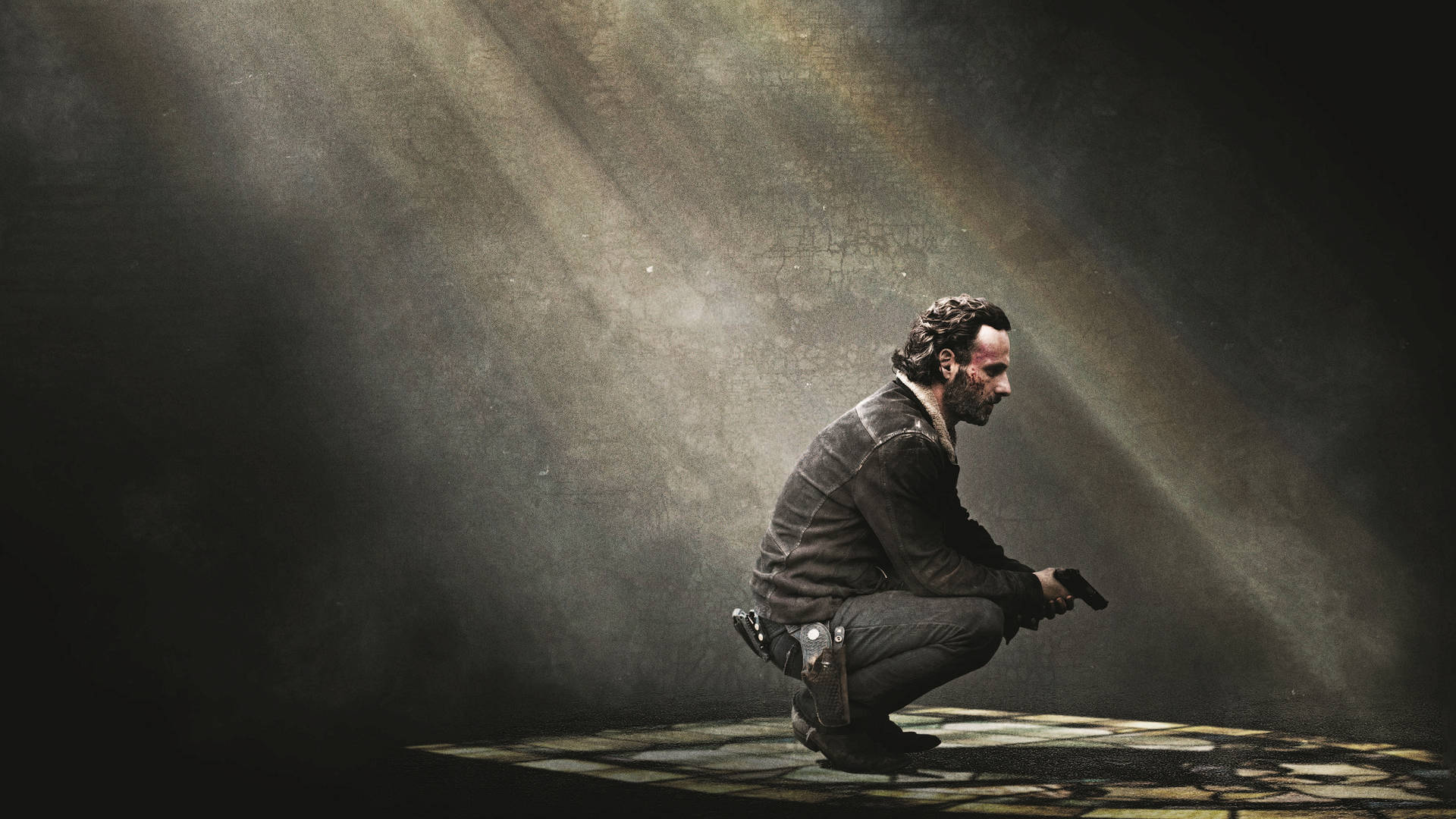The Walking Dead Rick Alone Background