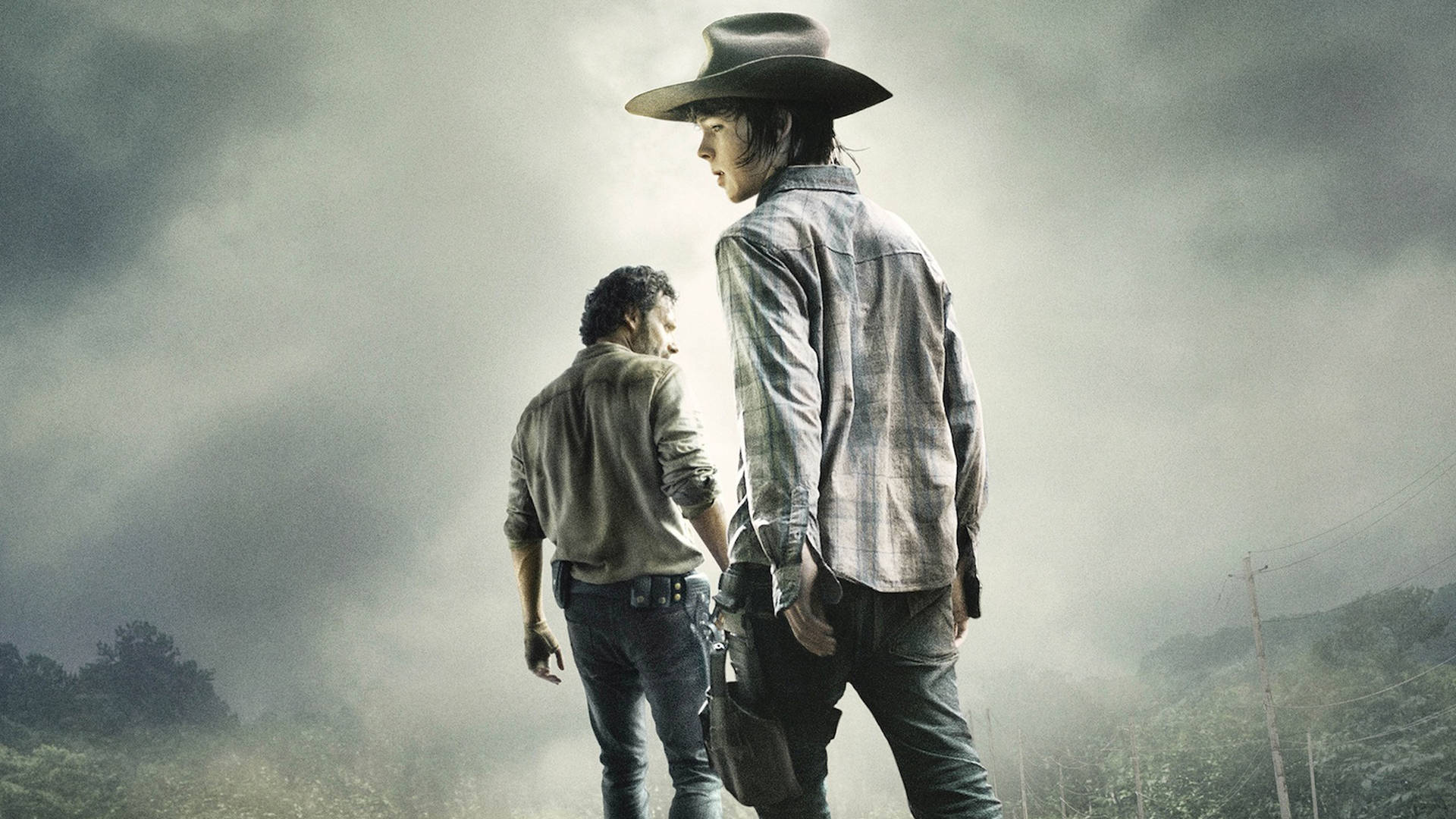 The Walking Dead Rick And Carl Background